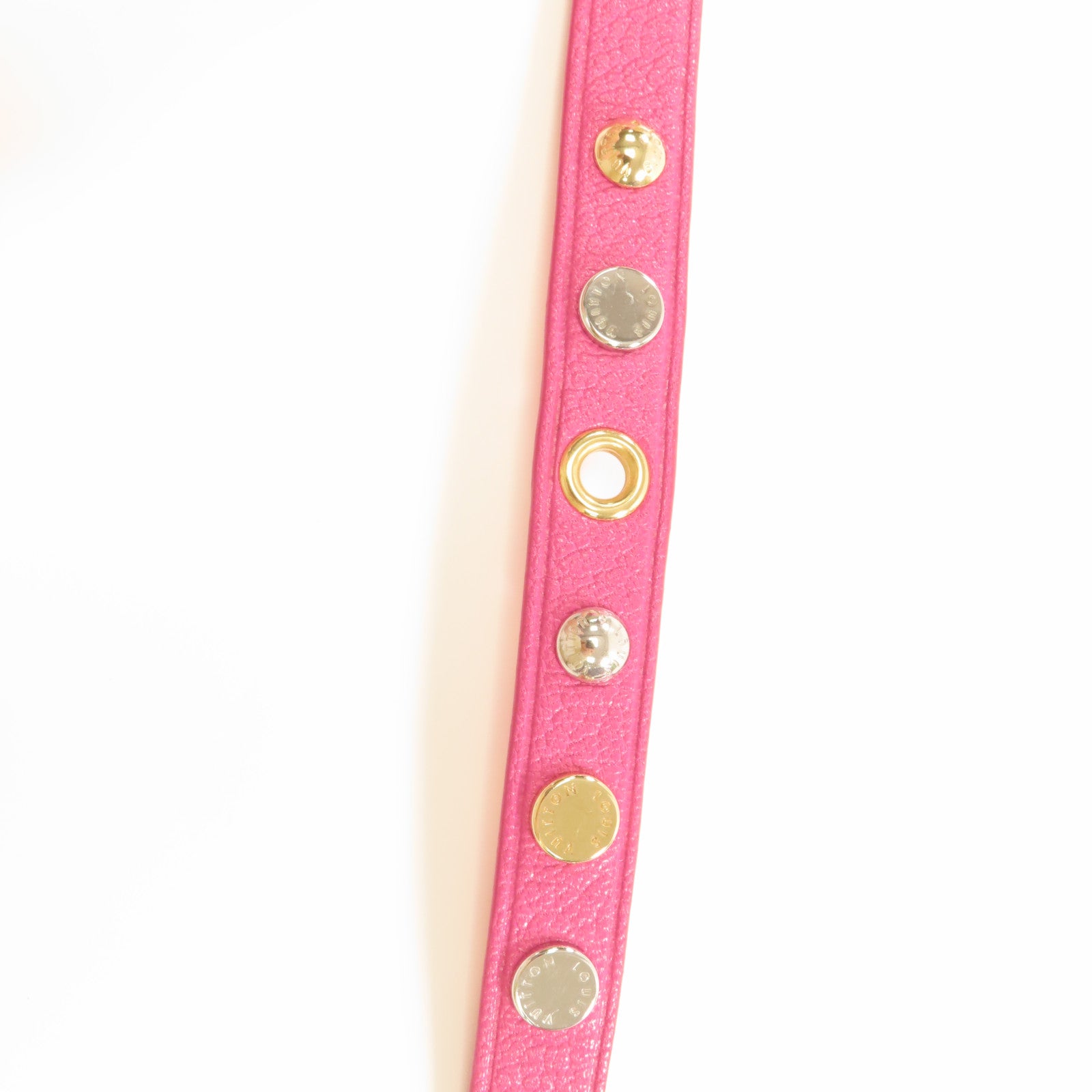 LOUIS VUITTON 皮革Bracelet Spike It手鐲粉紅色
