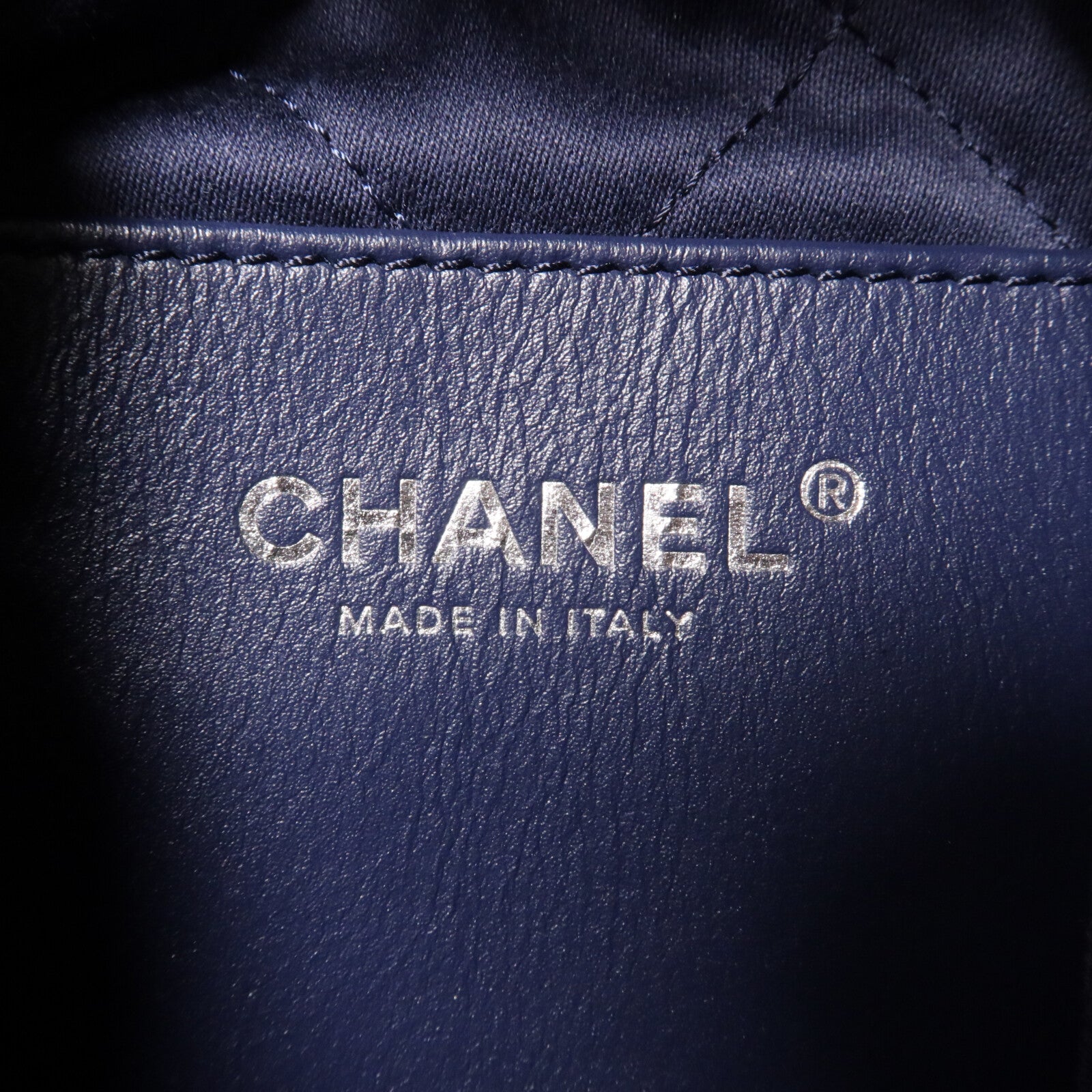 CHANEL 牛仔布Mini C22鏈帶手挽肩背兩用袋