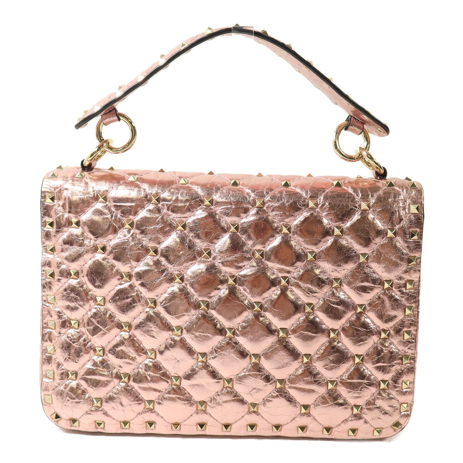 Valentino 牛皮皮革Rockstud Spike Medium手挽肩背兩用袋