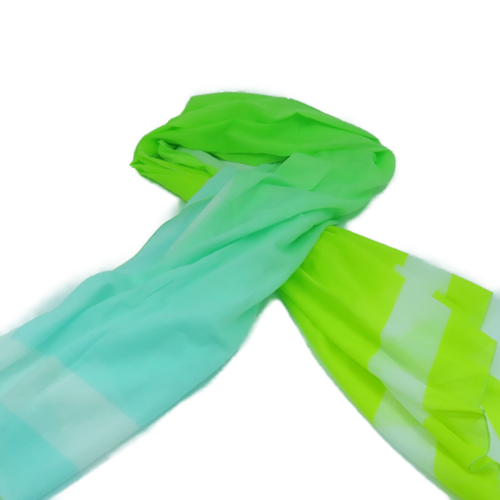 HERMES 【激減優惠】棉質Cotton Scarf圍巾綠色/黃色/藍色