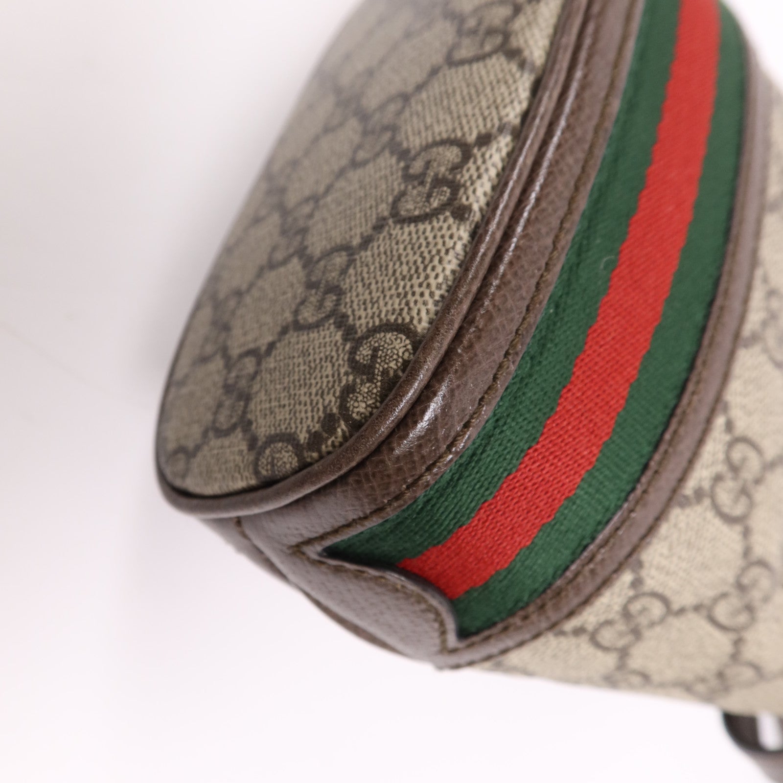 GUCCI 塗層帆布GG Mini Bucket金扣肩背袋