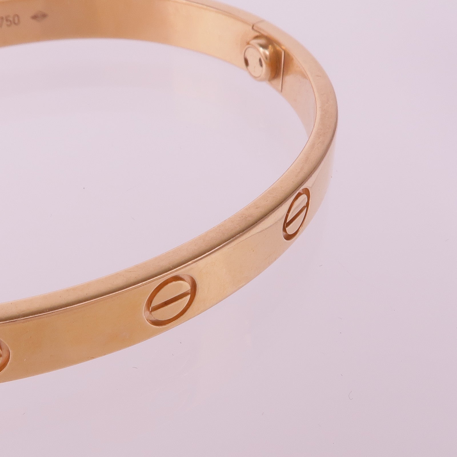 CARTIER 18K玫瑰金Love Bracelet Medium Model手鐲Cartier#16
