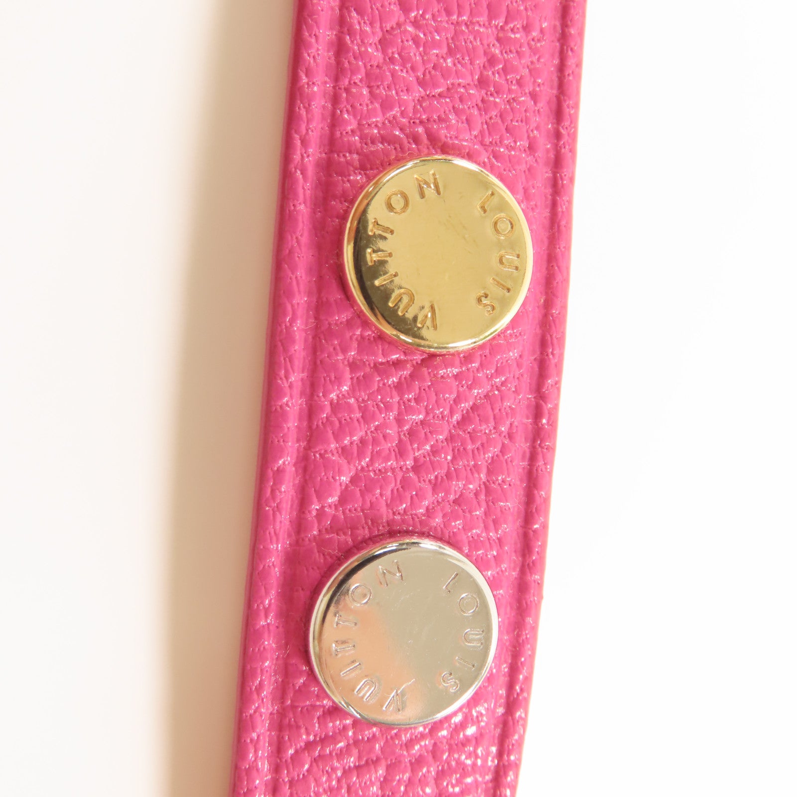 LOUIS VUITTON 皮革Bracelet Spike It手鐲粉紅色