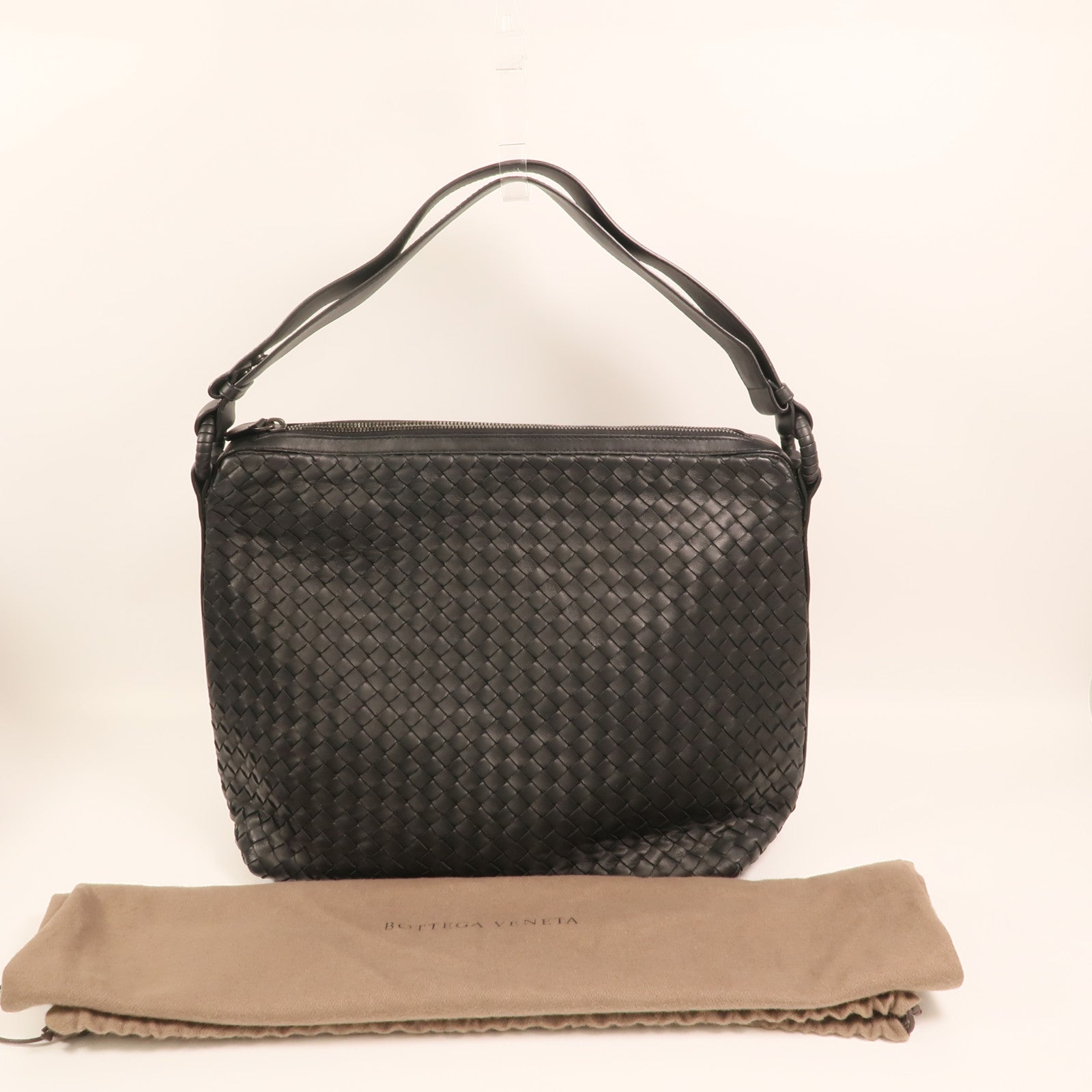 BOTTEGA VENETA 羊皮皮革Shoulder Bag銀扣肩背袋