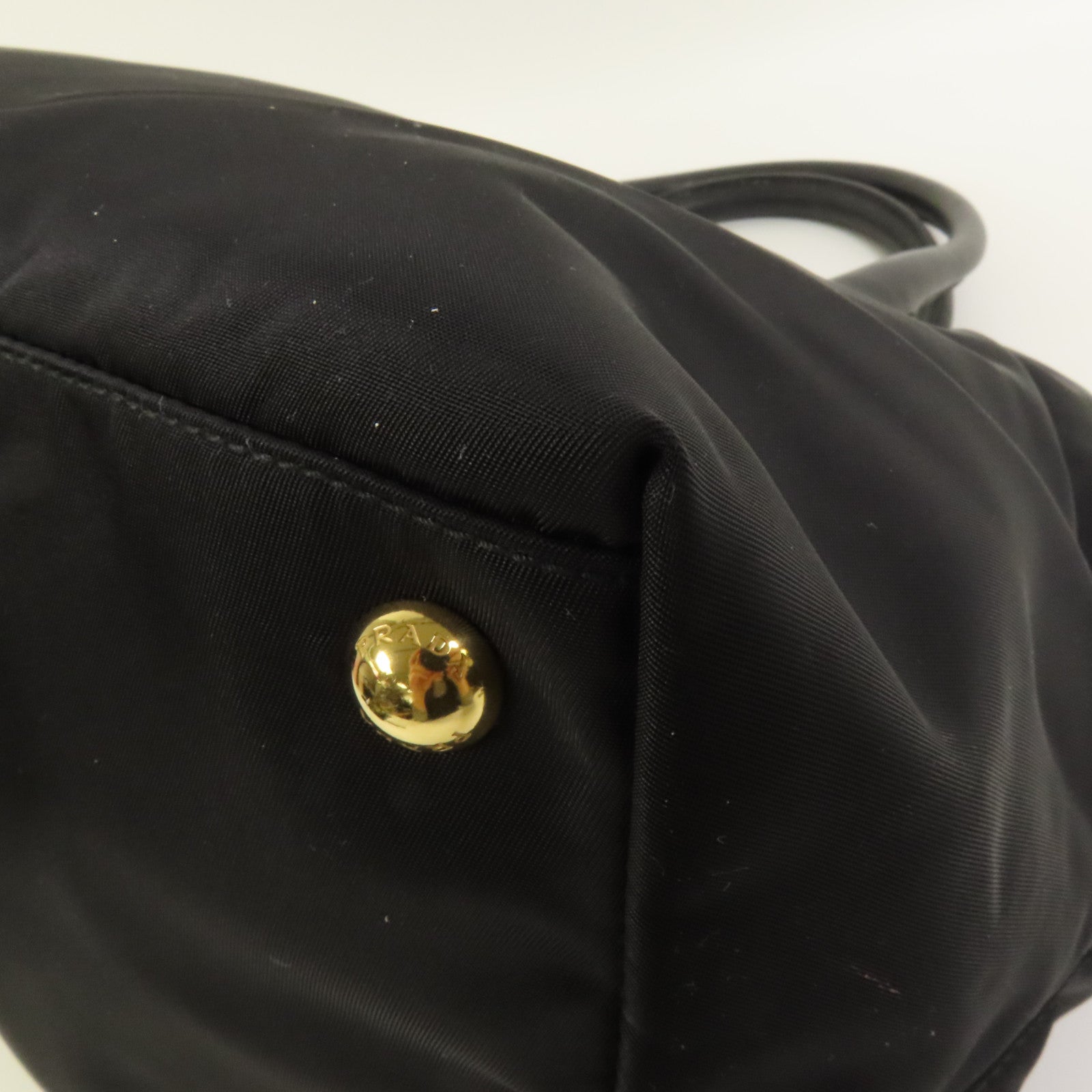 PRADA 尼龍2way Shoulder金扣手挽肩背兩用袋
