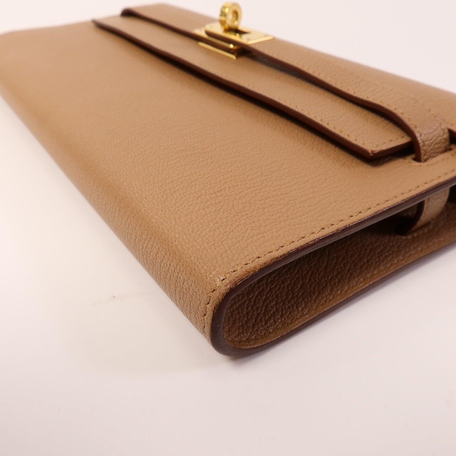 HERMES Chevre皮革Kelly To Go肩背袋Quebracho