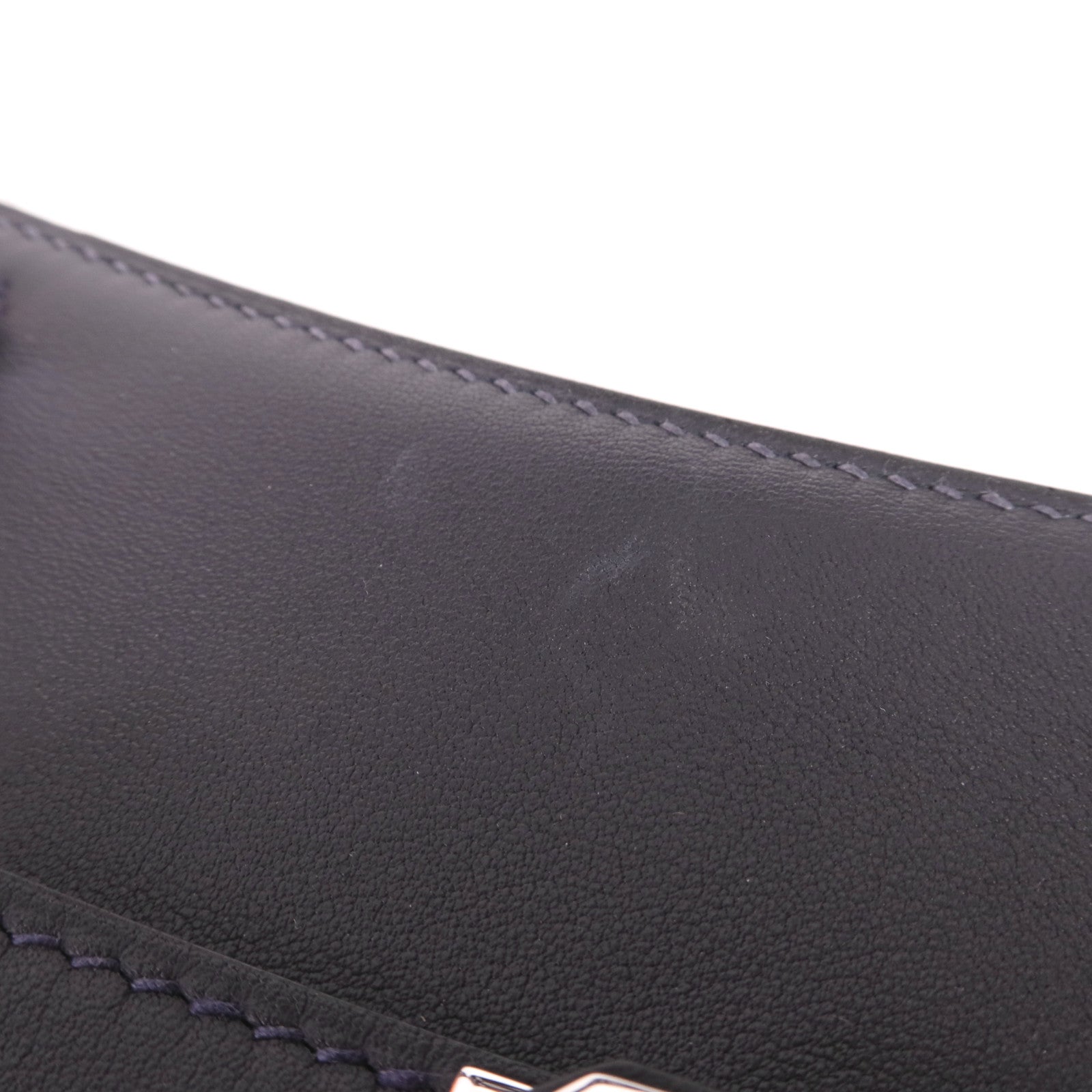 HERMES Swift皮革Mini Jypsiere銀扣肩背袋Caban