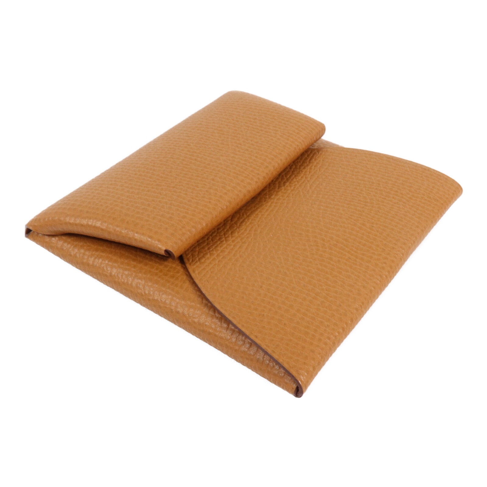 HERMES Epsom皮革Bastia Change Purse零錢包Gold