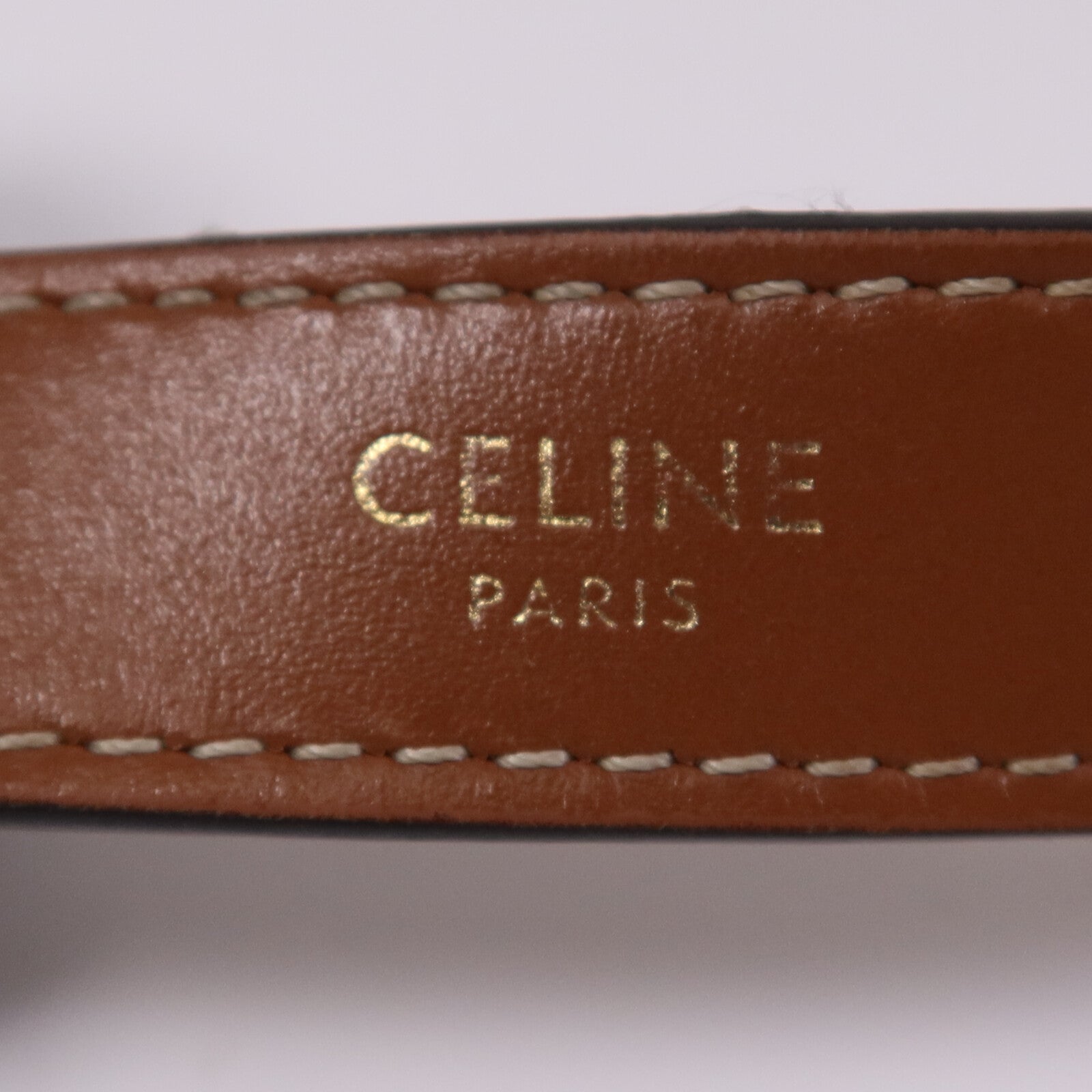 CELINE 塗層帆布Ava金扣肩背袋