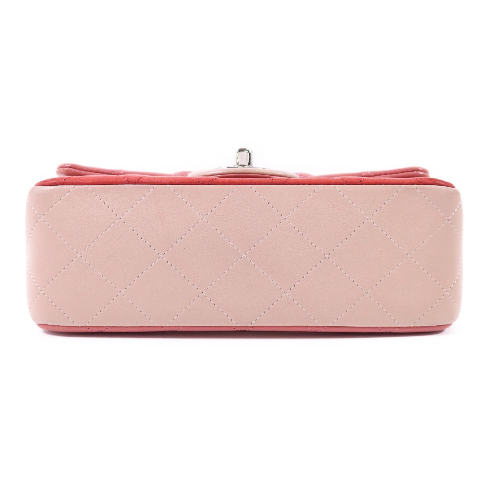 CHANEL 羊皮皮革Classic Flap 20銀扣鏈帶肩背袋