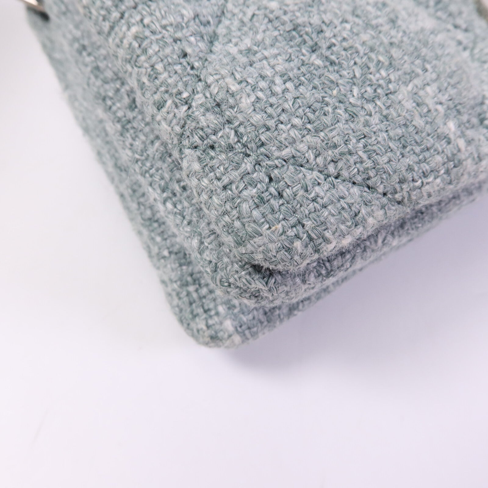 Dior Tweed Caro Small銀扣肩背袋
