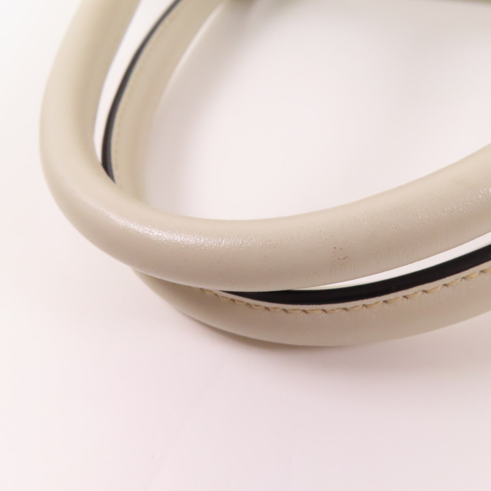 PRADA GHW 2 Way Shoulder Bag Handbag 1BA155 Saffiano Leather White