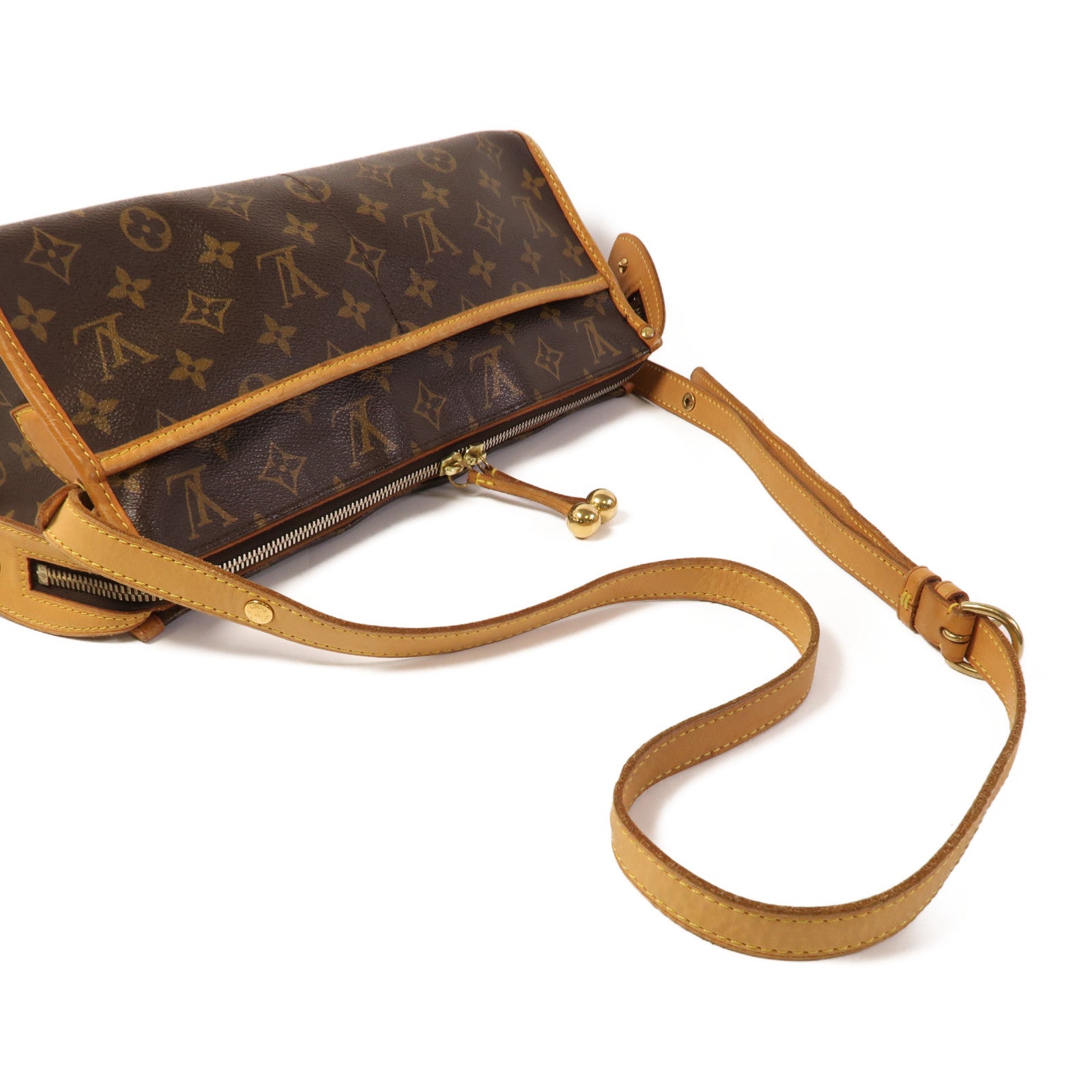 LOUIS VUITTON Monogram Popincourt Long金扣肩背袋