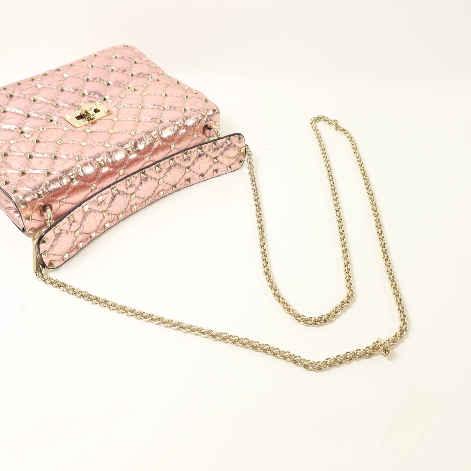 Valentino 牛皮皮革Rockstud Spike Medium手挽肩背兩用袋