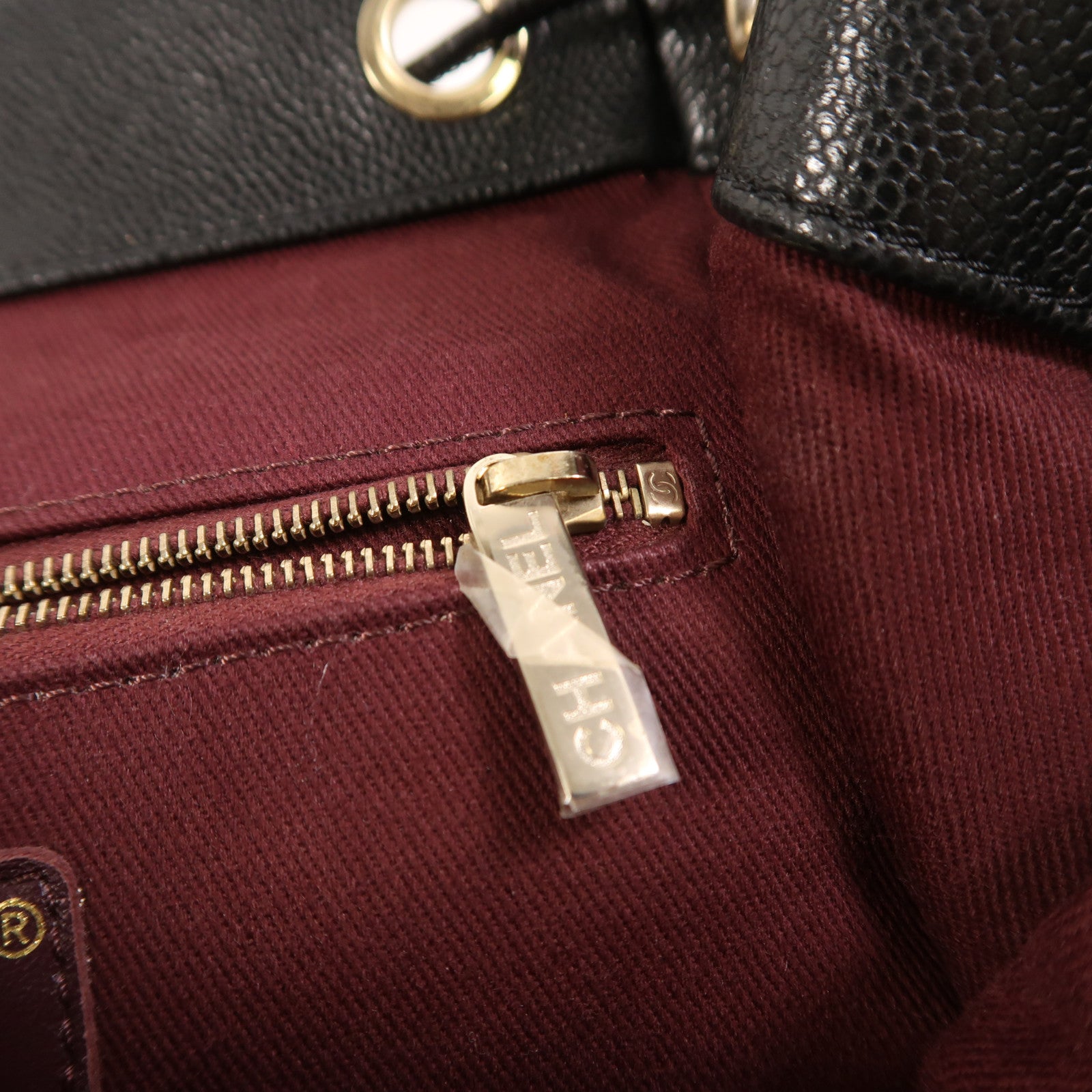 CHANEL 牛皮皮革Backpack金扣背包
