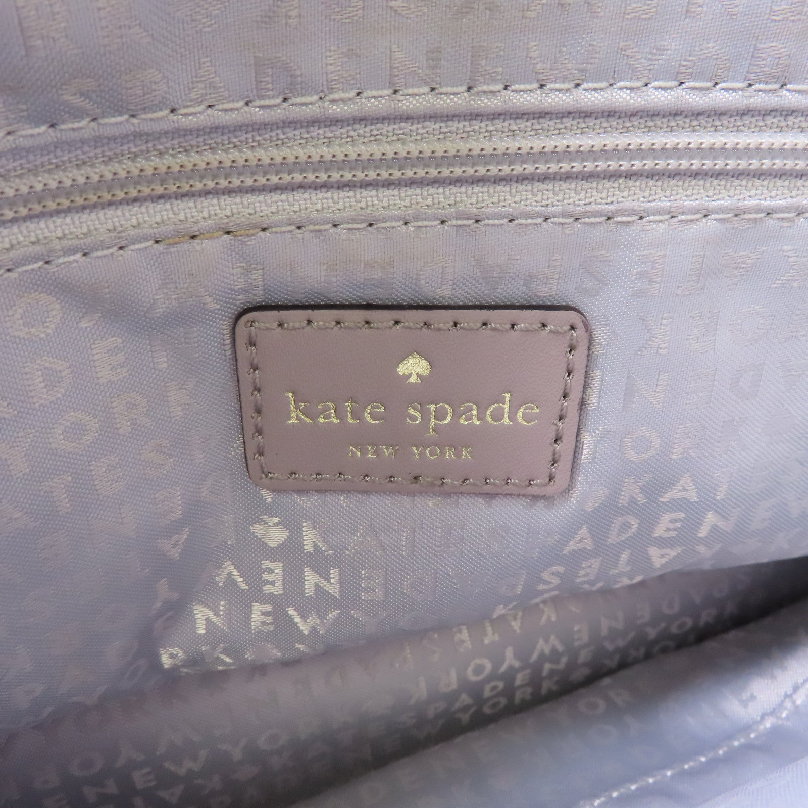 Kate Spade 牛皮皮革Shoulder Bag金扣手挽肩背兩用袋淺紫色