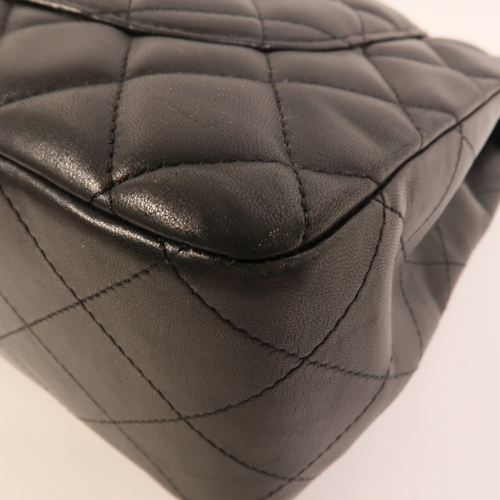 CHANEL 羊皮皮革Large Classic鏈帶肩背袋
