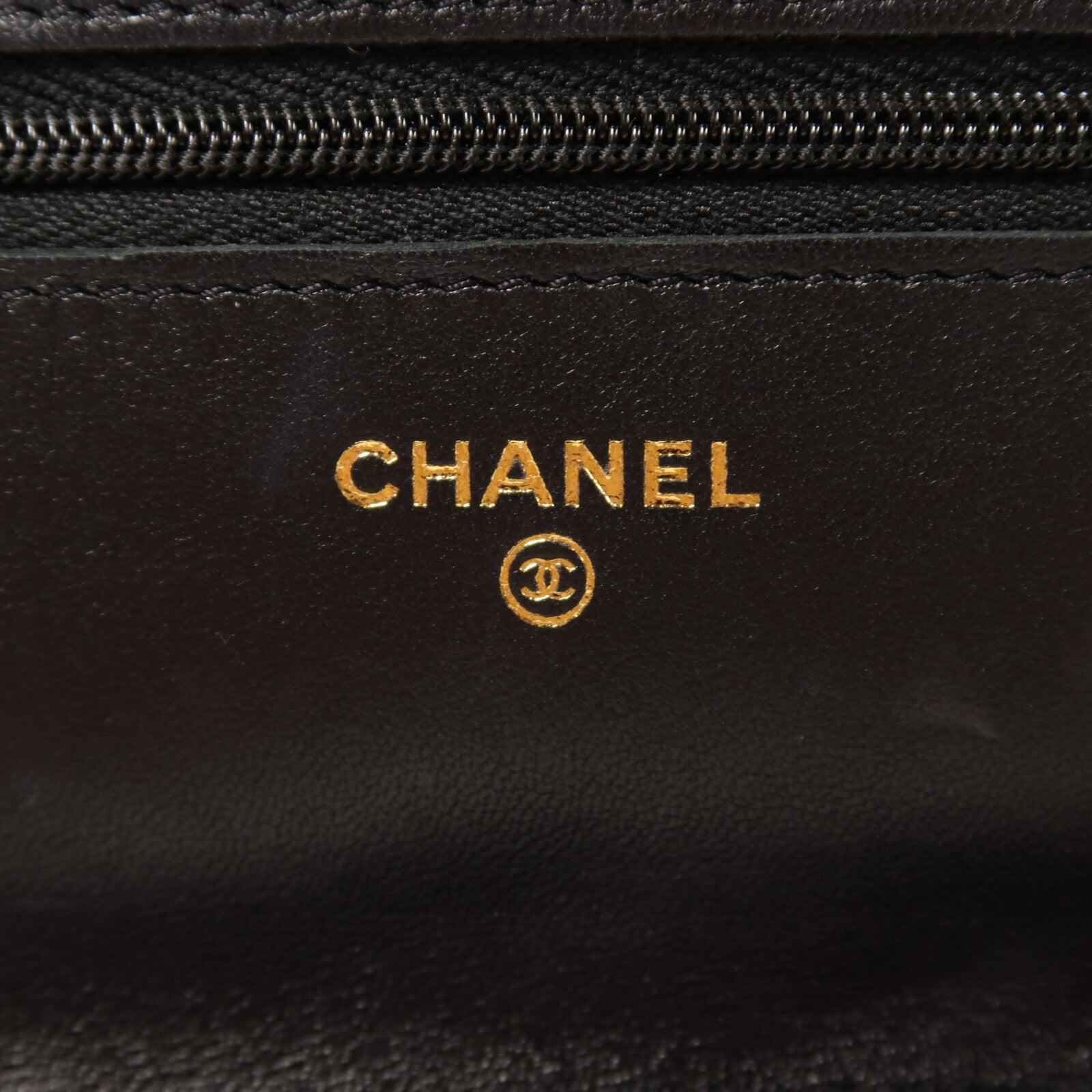 CHANEL 羊皮皮革WOC Wallet on Chain金扣鏈帶肩背袋