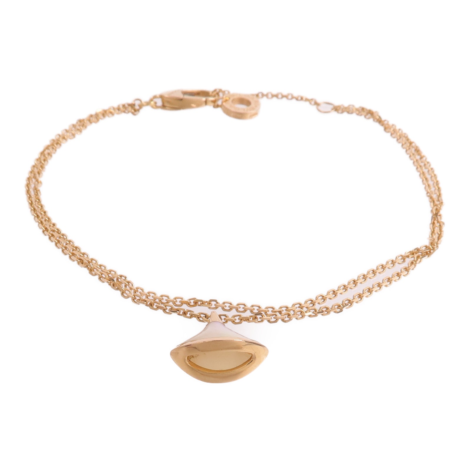 BVLGARI 18K玫瑰金Divas' Dream Bracelet珍珠母貝手鏈