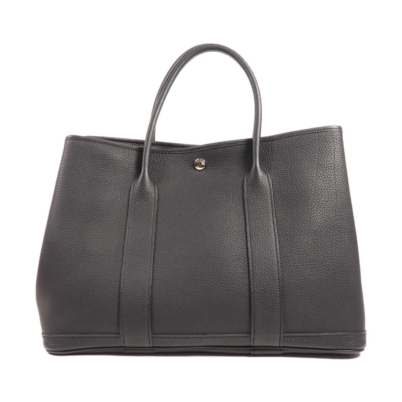 HERMES Negonda皮革GardenParty PM銀扣手挽袋