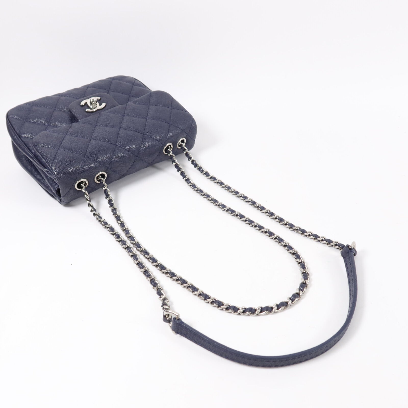 CHANEL 牛皮皮革Urban Companion Flap Bag鏈帶肩背袋