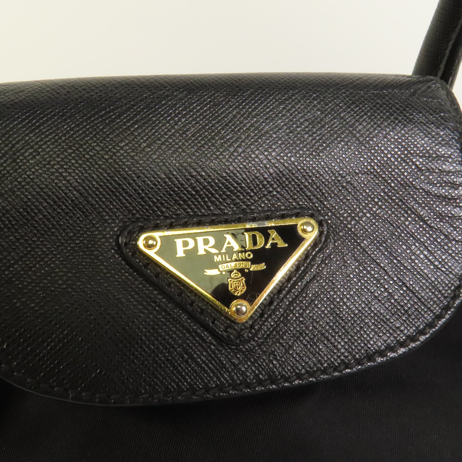 PRADA 尼龍2way Shoulder金扣手挽肩背兩用袋