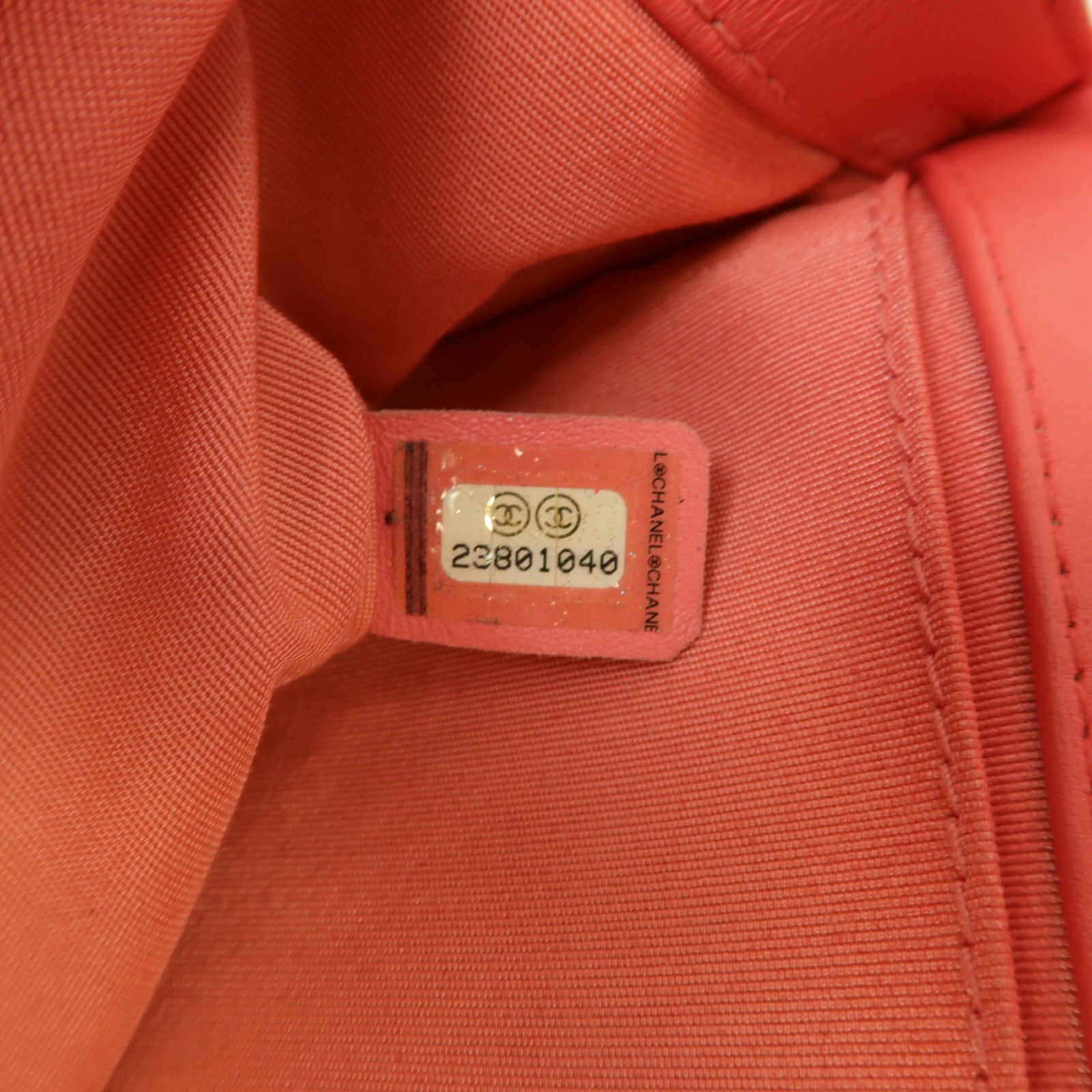 CHANEL 【激減優惠】斜紋Chevron Boy 25金扣鏈帶肩背袋粉紅色