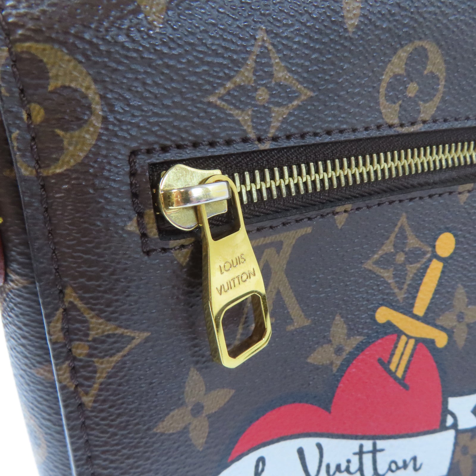 LOUIS VUITTON Monogram Patches Pochette Metis MM金扣手挽肩背兩用袋啡色