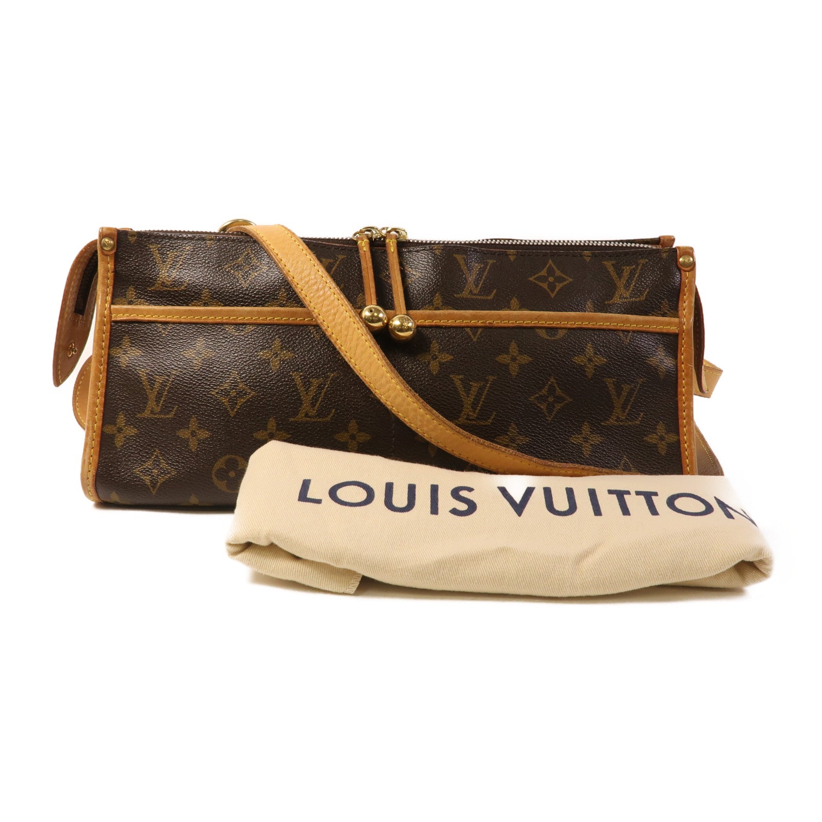 LOUIS VUITTON Monogram Popincourt Long金扣肩背袋