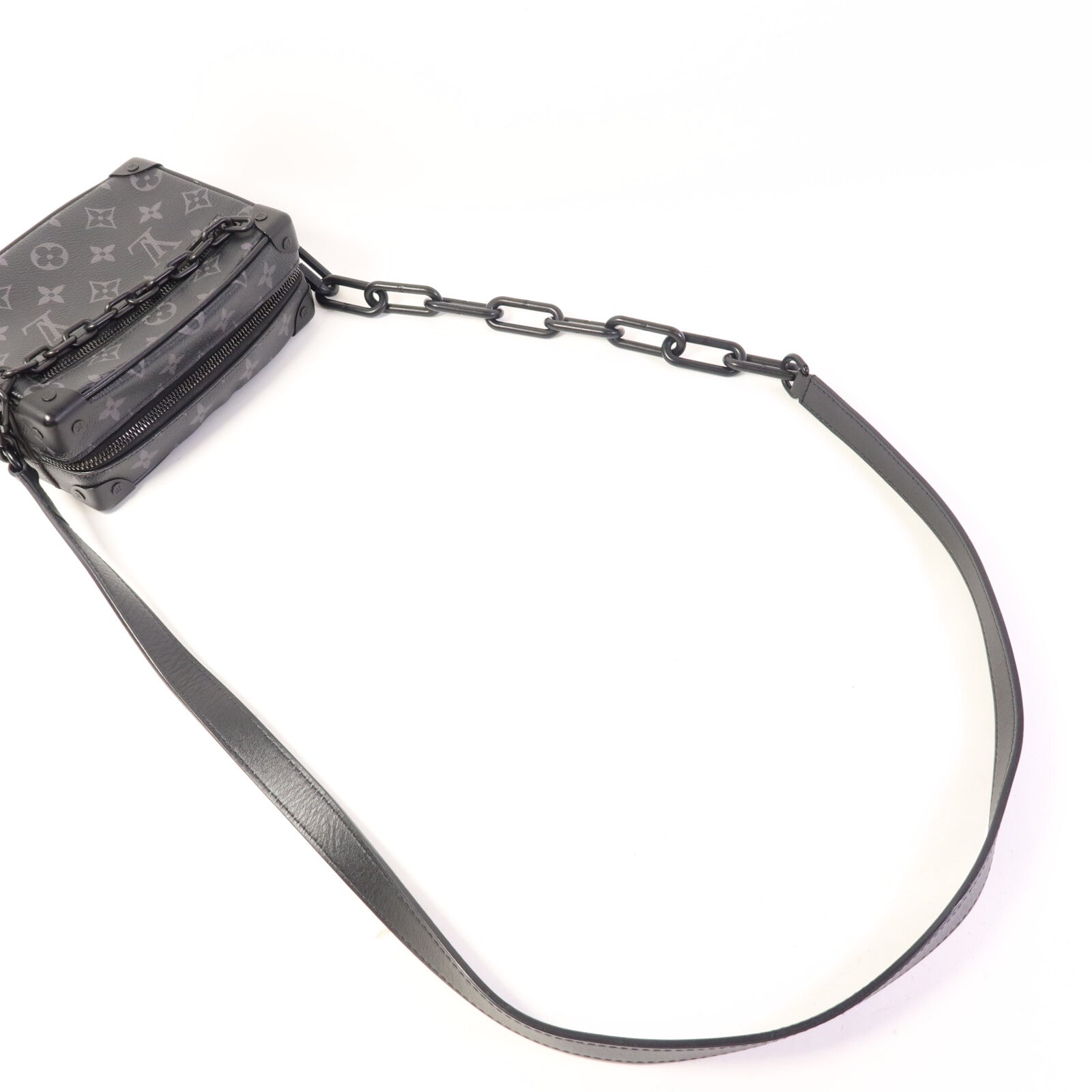 LOUIS VUITTON Monogram Eclipse Mini Soft Trunk肩背袋