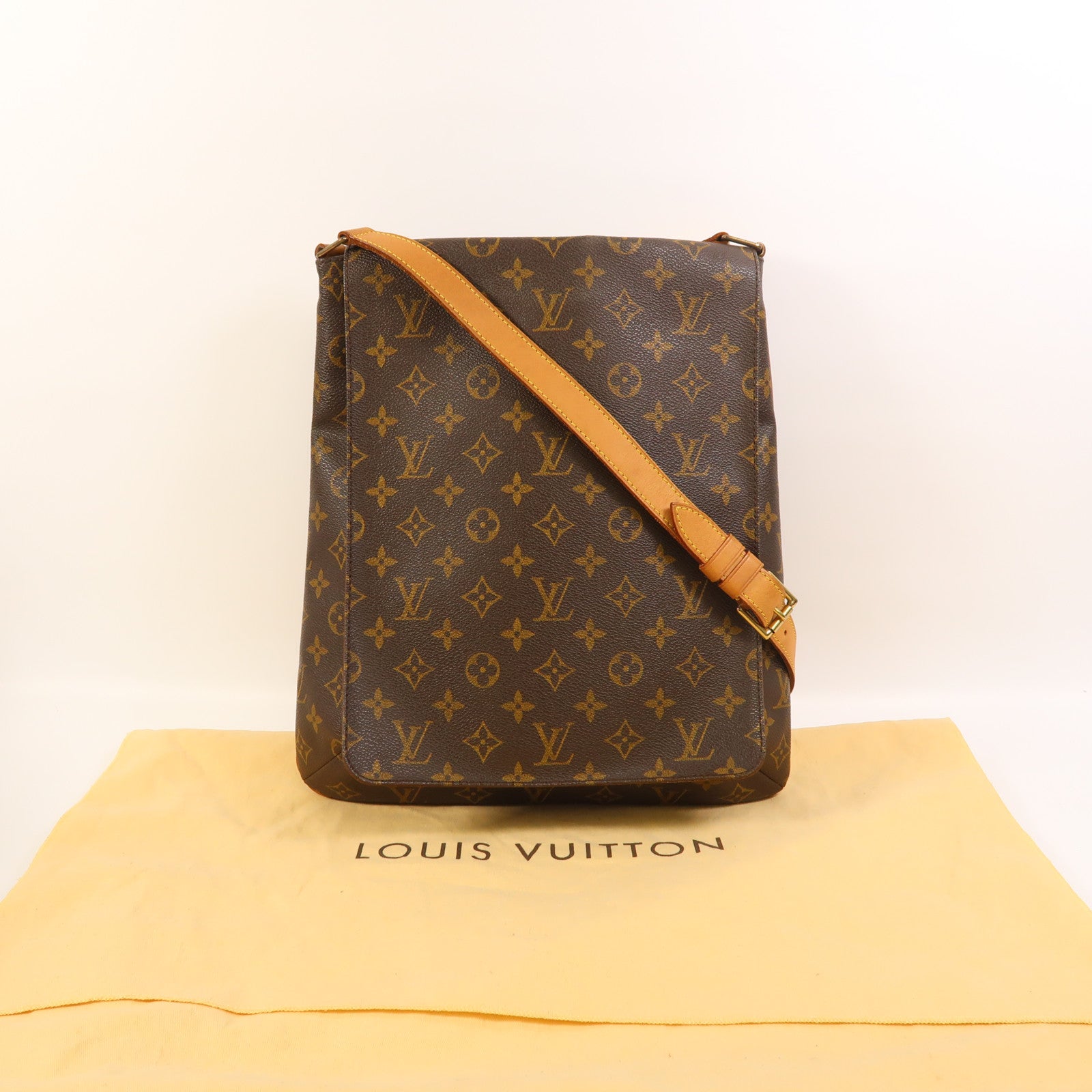 LOUIS VUITTON Monogram Musette金扣肩背袋