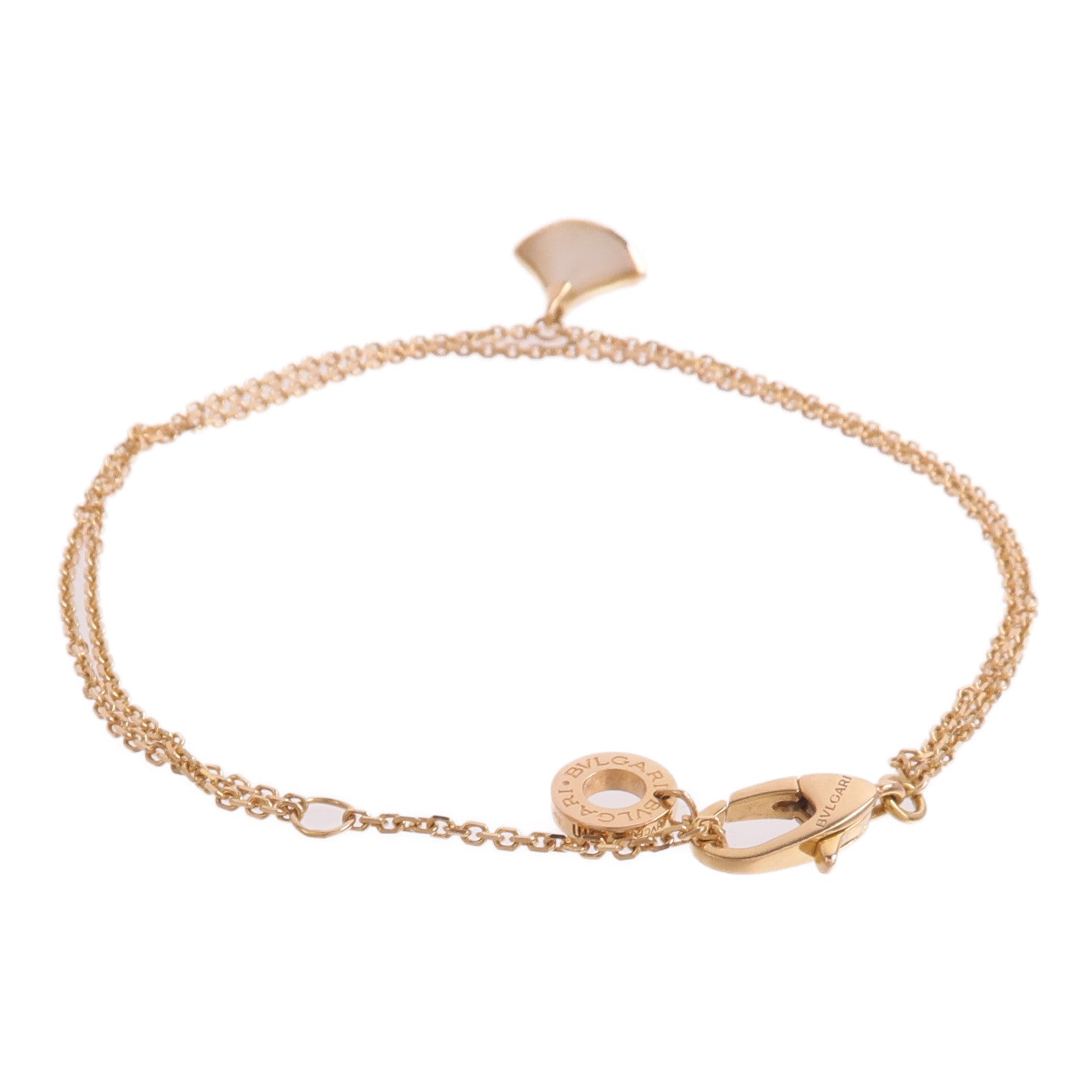 BVLGARI 18K玫瑰金Divas' Dream Bracelet珍珠母貝手鏈