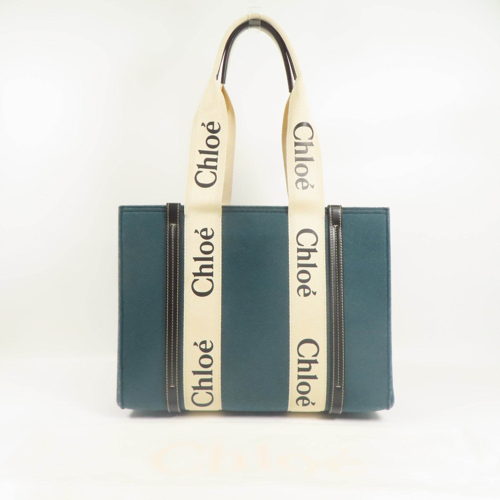 Chloe 帆布/FeltWoody Medium Tote Bag手挽袋