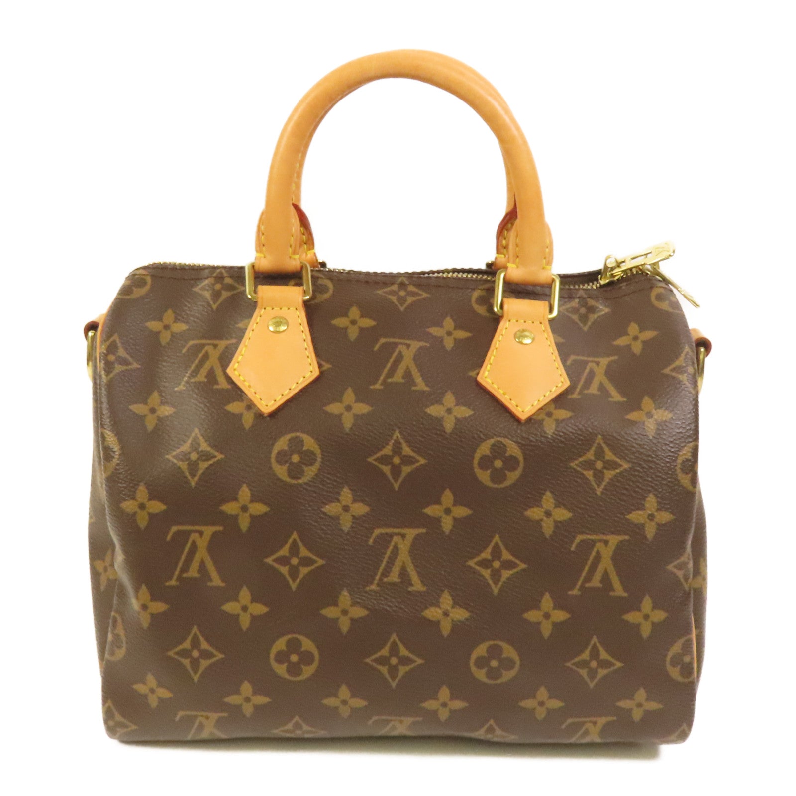 LOUIS VUITTON Monogram Speedy Bandouliere 25金扣手挽肩背兩用袋