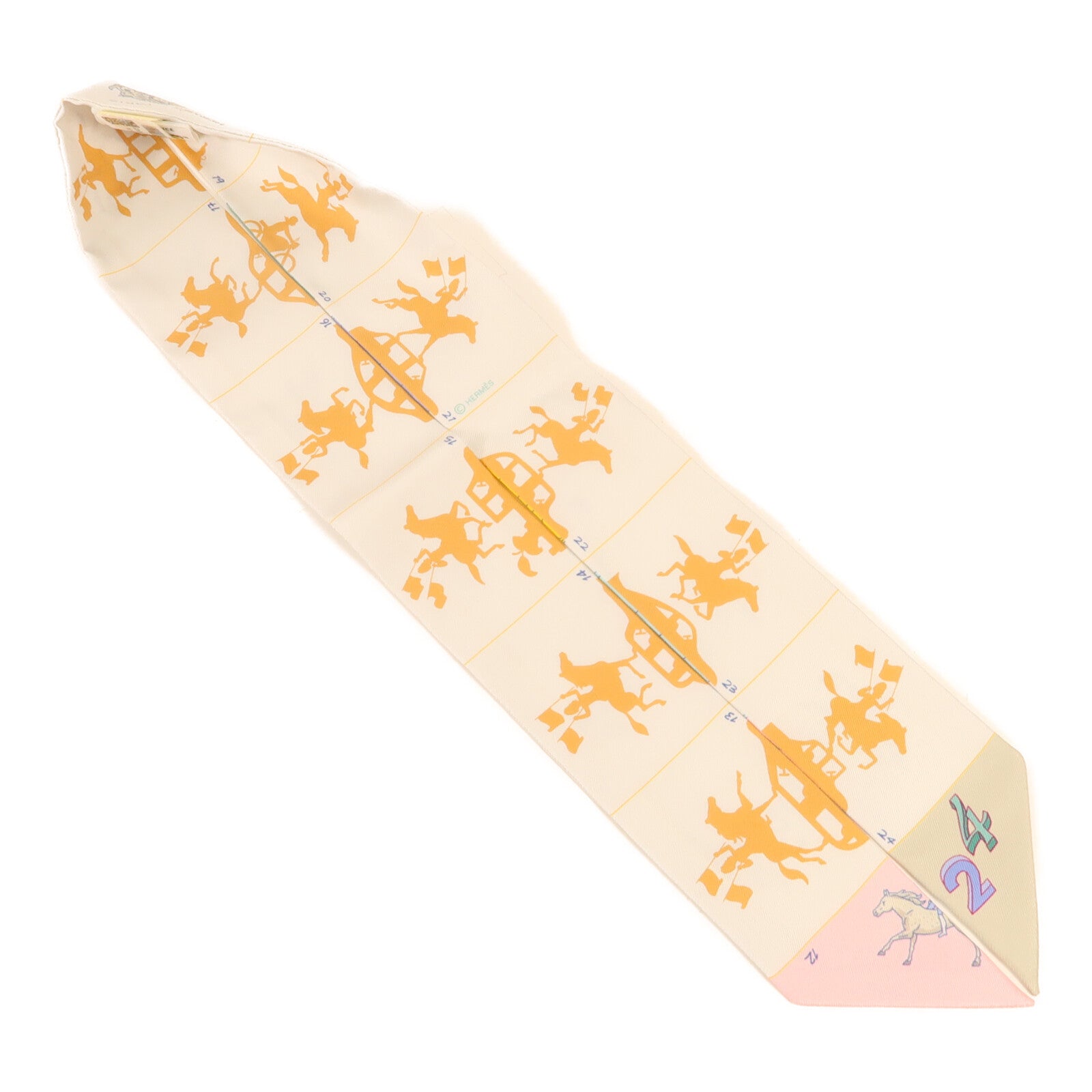 HERMES 絲質Twilly絲巾