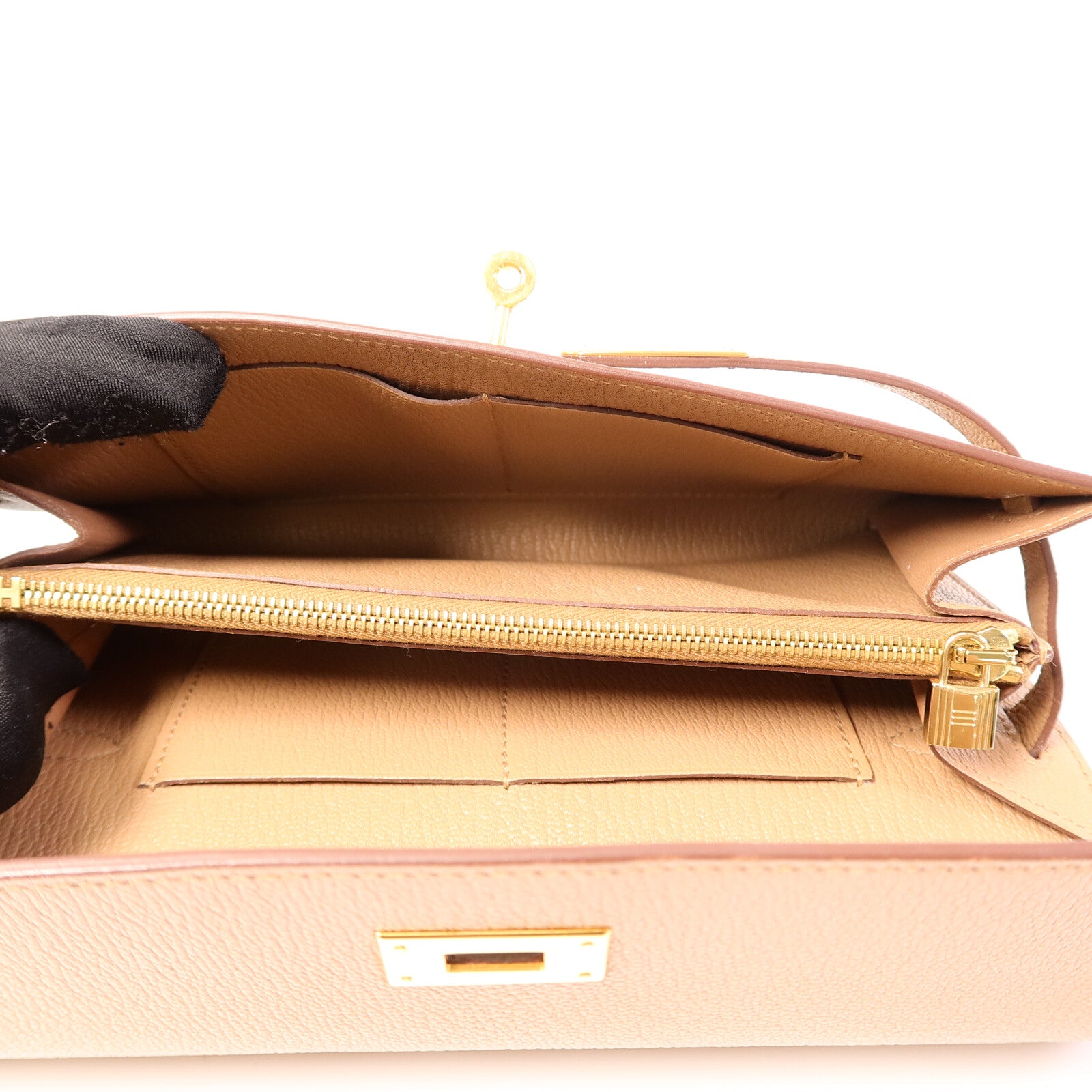 HERMES Chevre皮革Kelly To Go肩背袋Quebracho