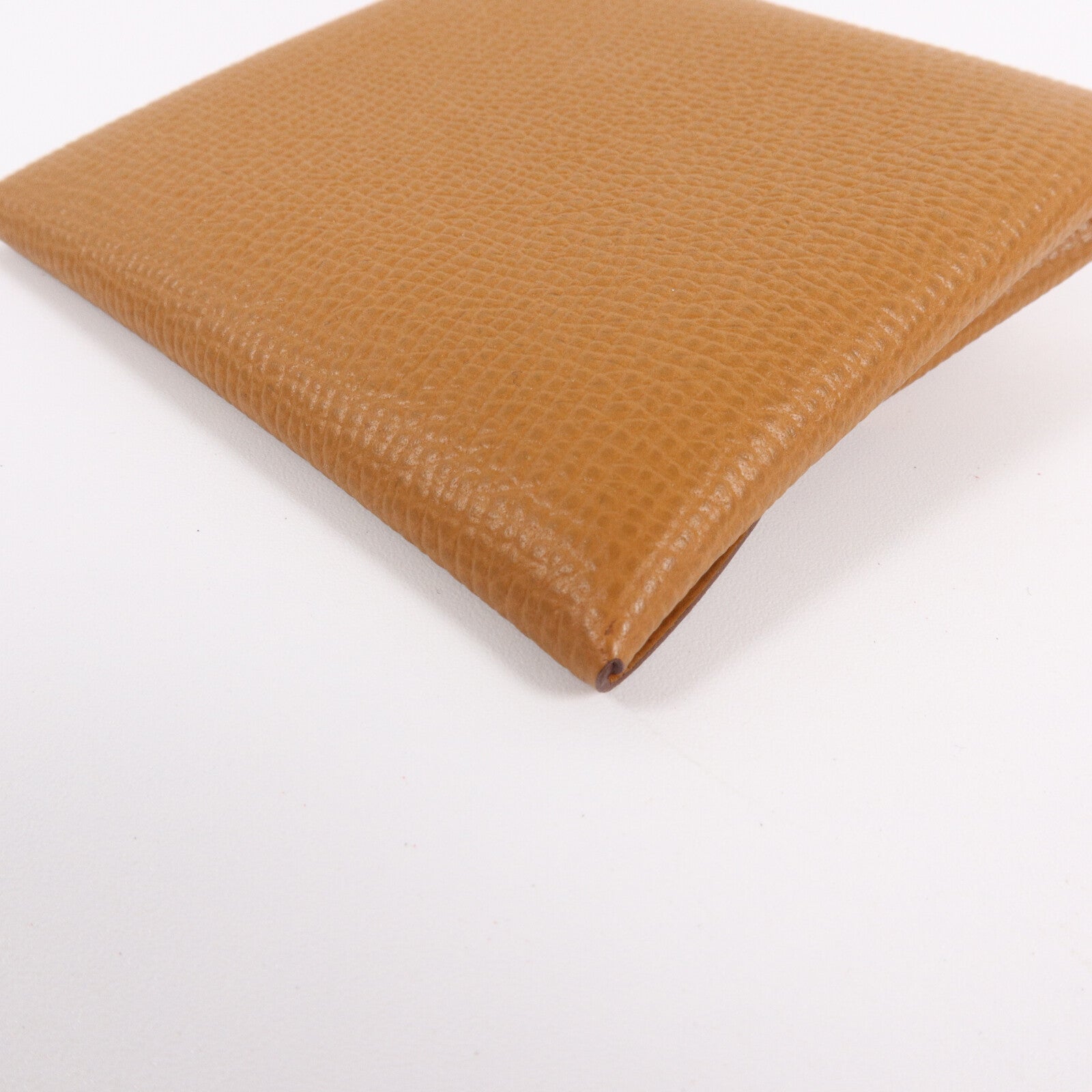 HERMES Epsom皮革Bastia Change Purse零錢包Gold