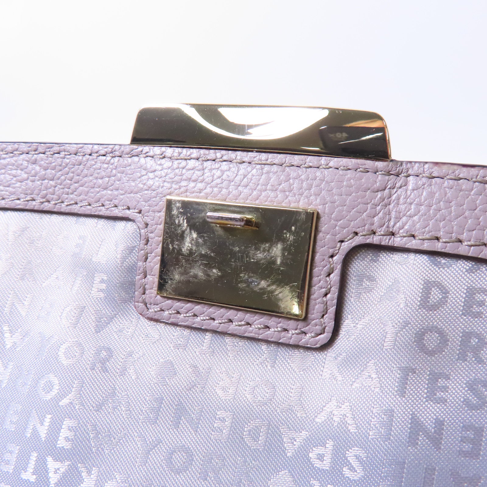 Kate Spade 牛皮皮革Shoulder Bag金扣手挽肩背兩用袋淺紫色