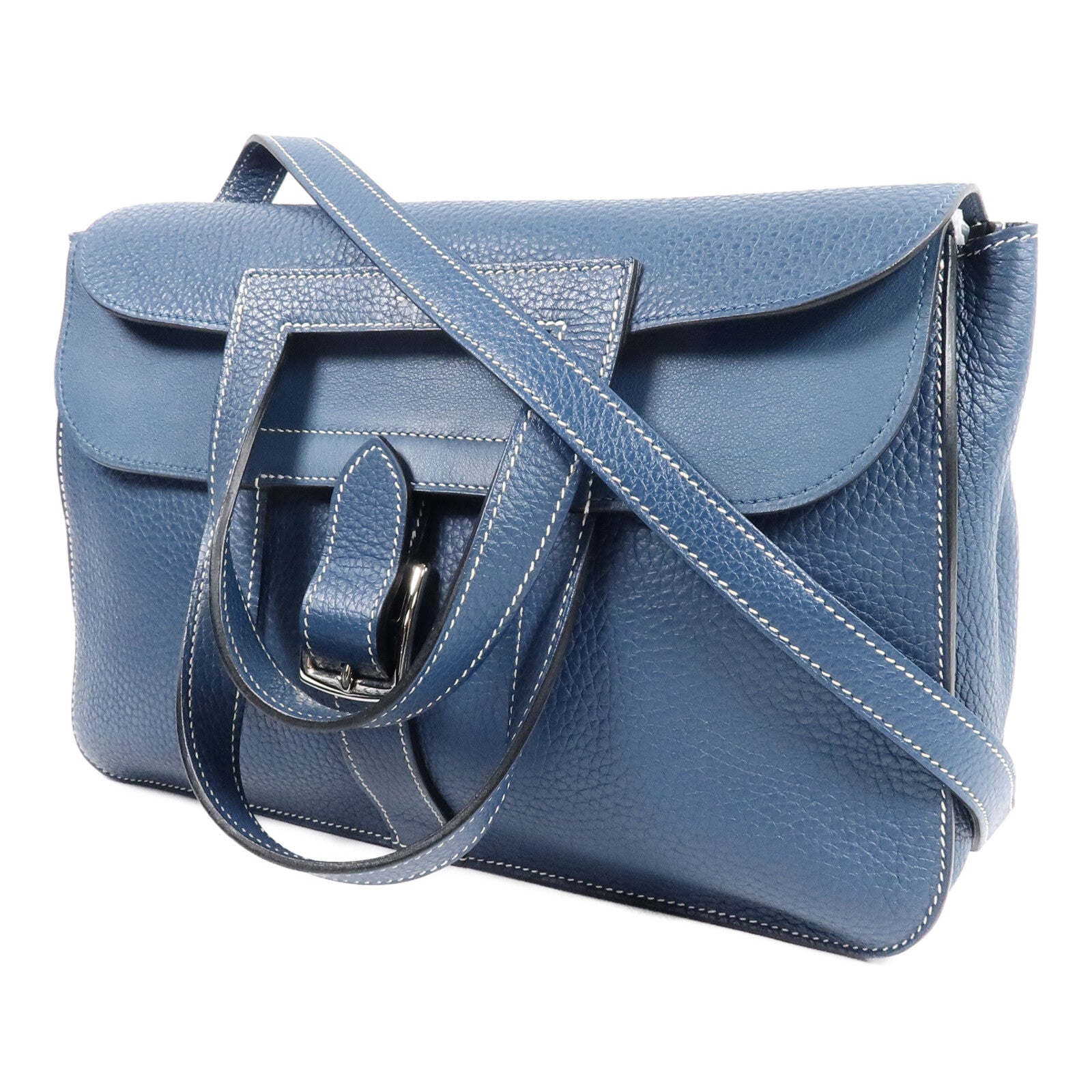 HERMES Clemence皮革Halzan 31手挽肩背兩用袋Colvert