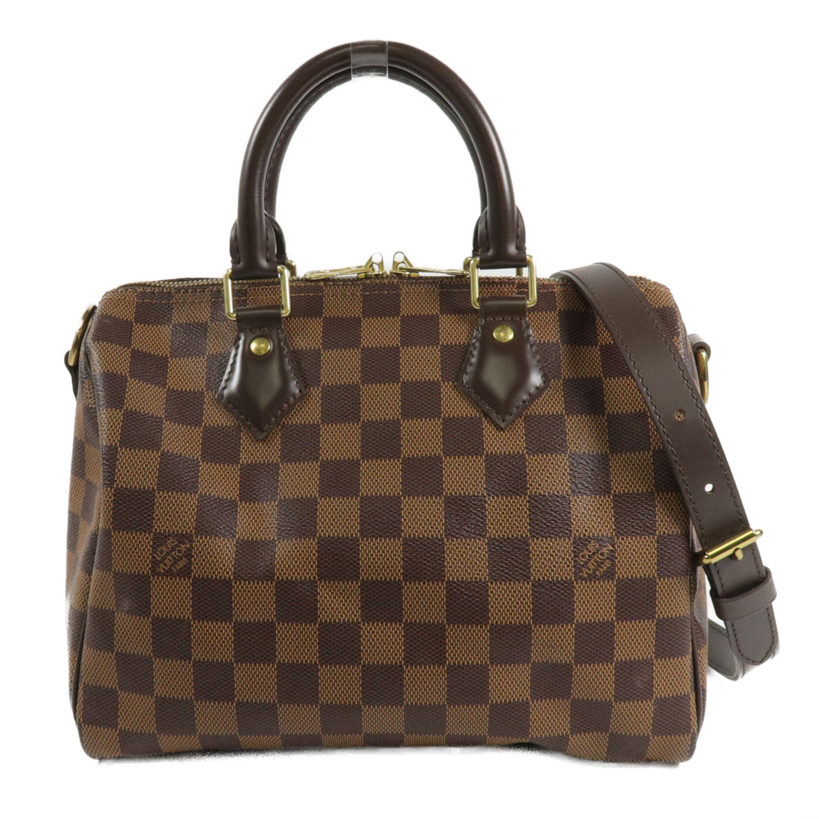 LOUIS VUITTON Damier Speedy Bandouliere 25手挽肩背兩用袋