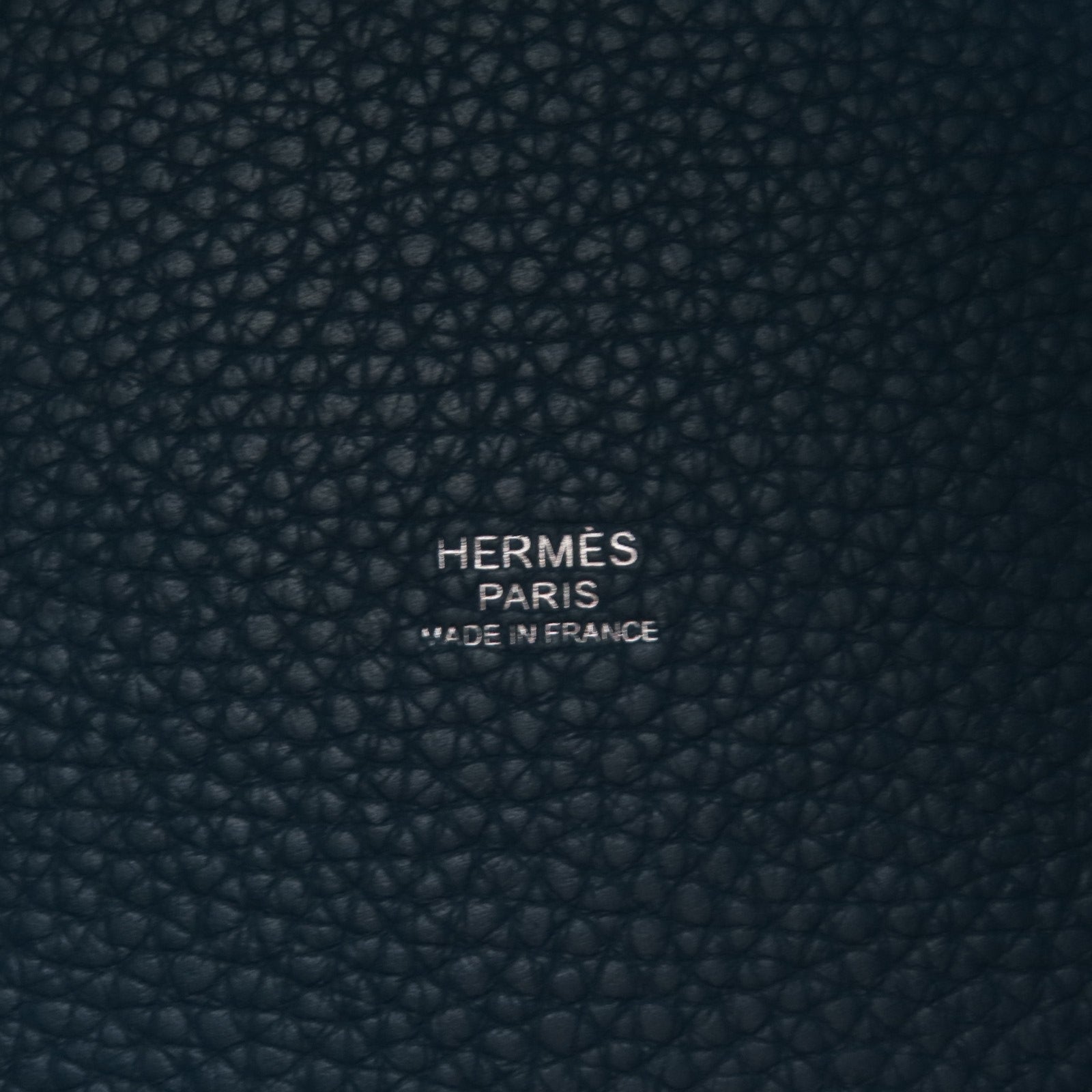 HERMES PHW Picotin PM Tote Bag Handbag Clemence Leather
