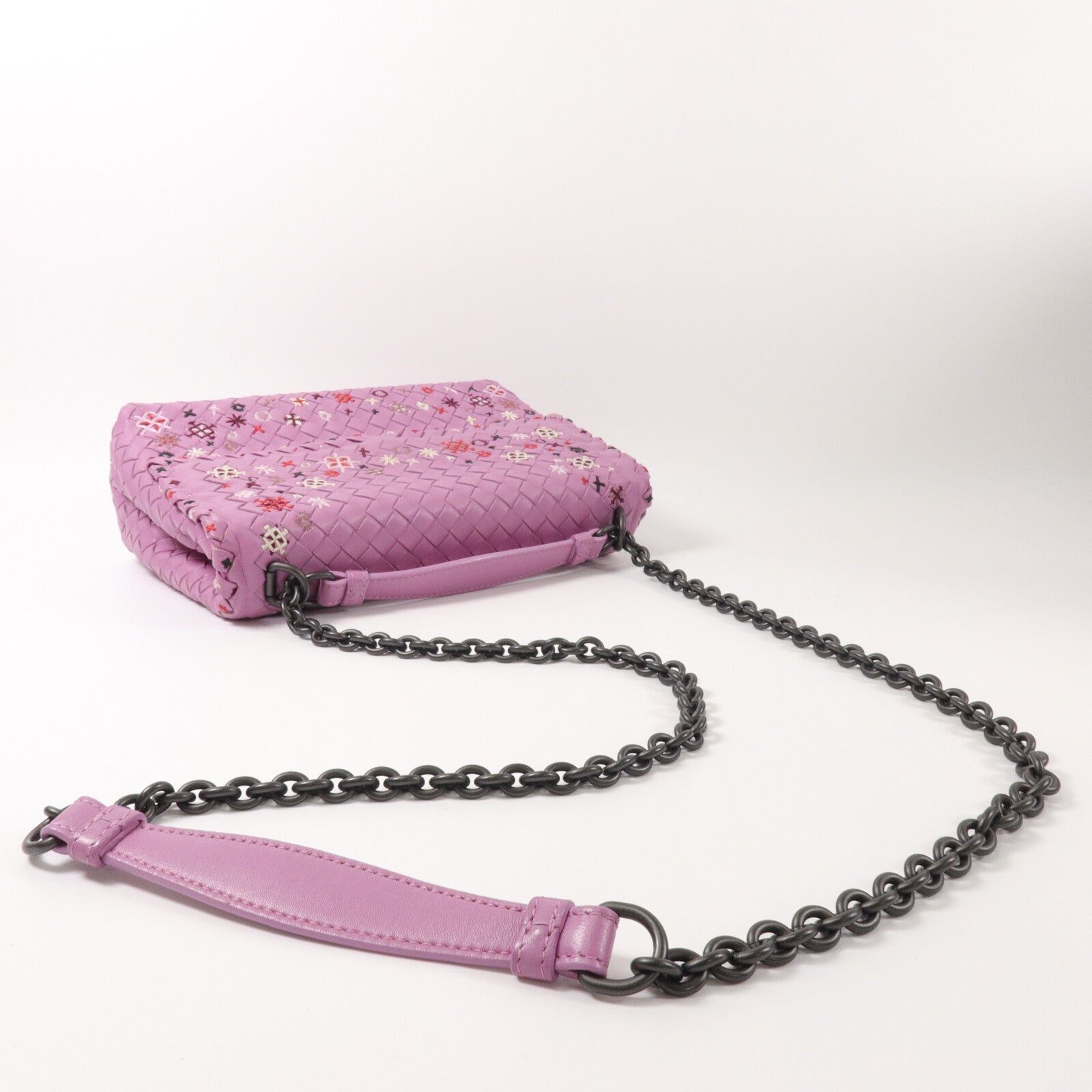 BOTTEGA VENETA 羊皮皮革Chain Shoulder鏈帶肩背袋