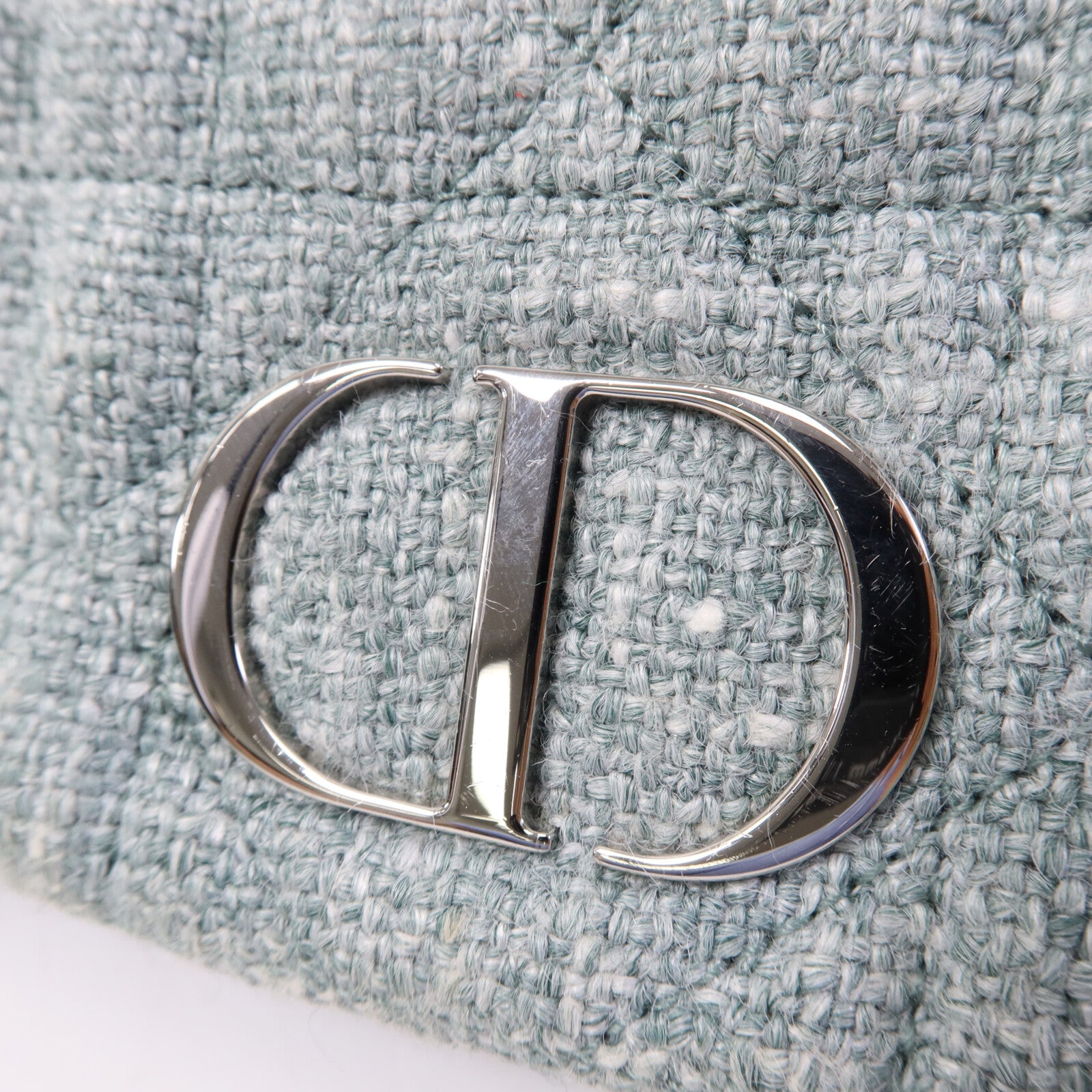 Dior Tweed Caro Small銀扣肩背袋