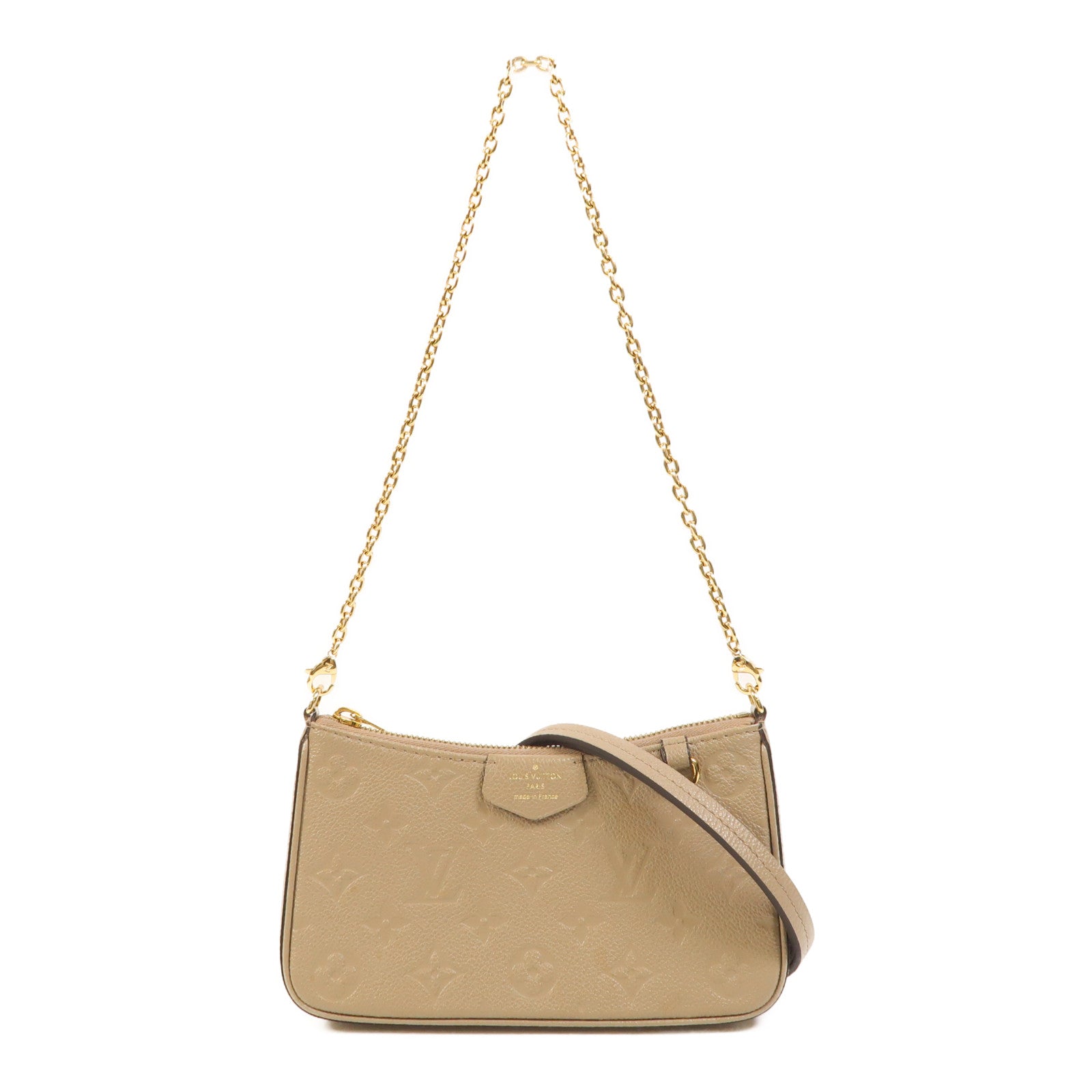 LOUIS VUITTON Monogram Empreinte Easy Pouch On Strap金扣肩背袋