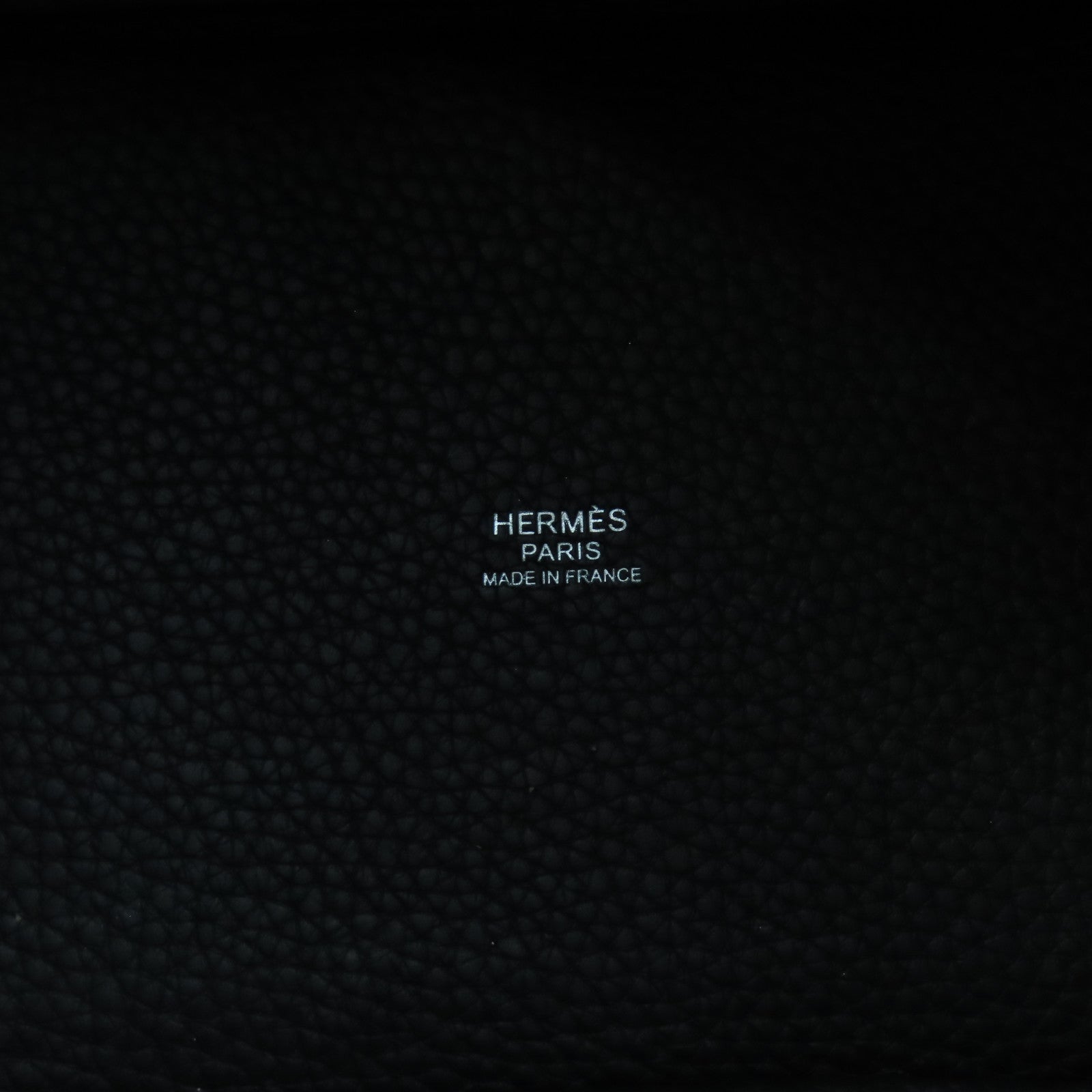 HERMES 【激減優惠】Clemence皮革Picotin PM銀扣手挽袋黑色