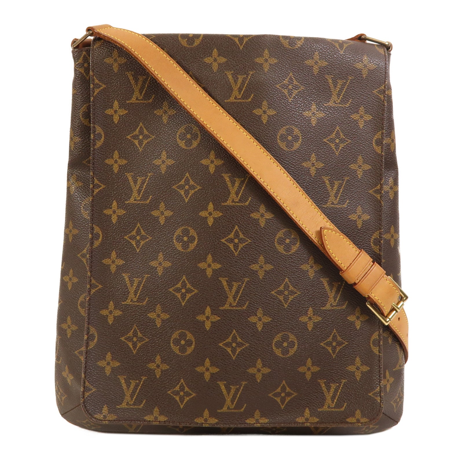 LOUIS VUITTON Monogram Musette金扣肩背袋