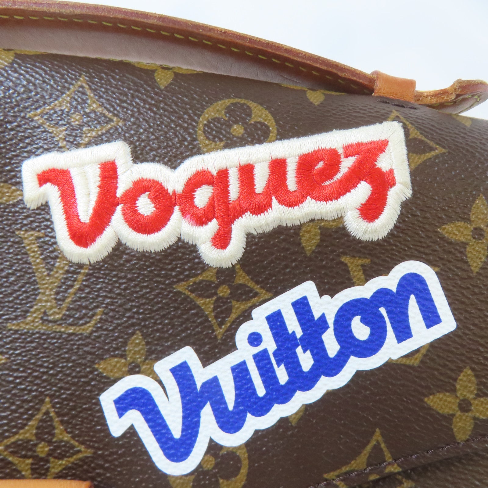 LOUIS VUITTON Monogram Patches Pochette Metis MM金扣手挽肩背兩用袋啡色