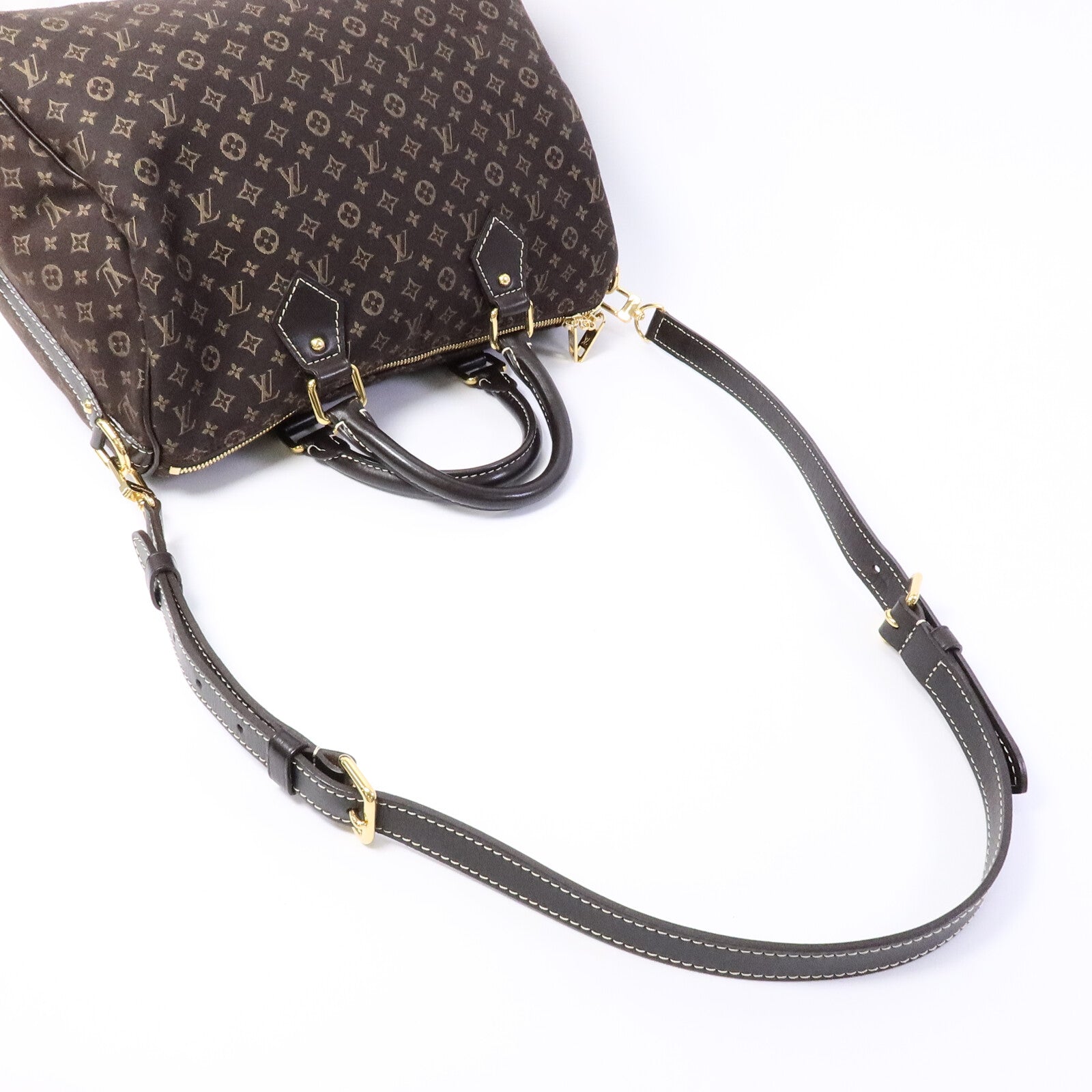LOUIS VUITTON Monogram Idylle Speedy Bandouliere 30金扣手挽肩背兩用袋棕色