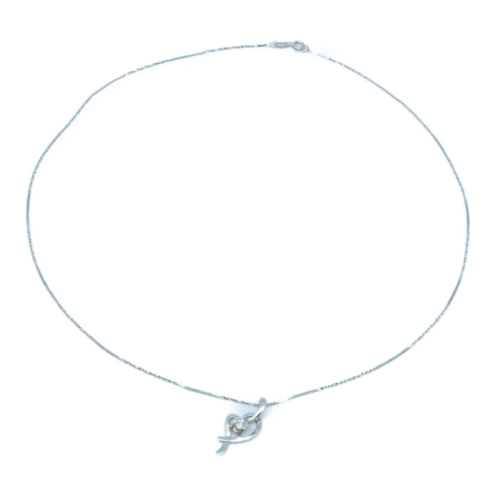 JEWELRY 【激減優惠】18K白金Diamond Necklace 0.06ct鑽石項鍊