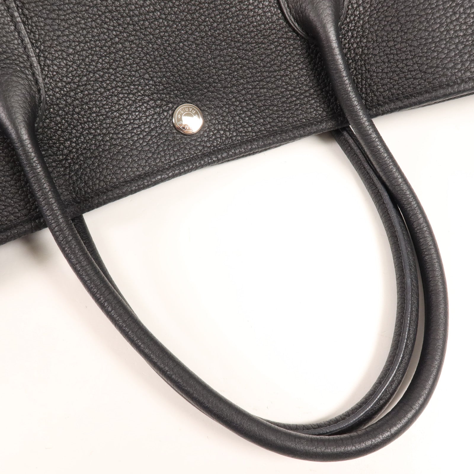 HERMES Negonda皮革GardenParty PM銀扣手挽袋